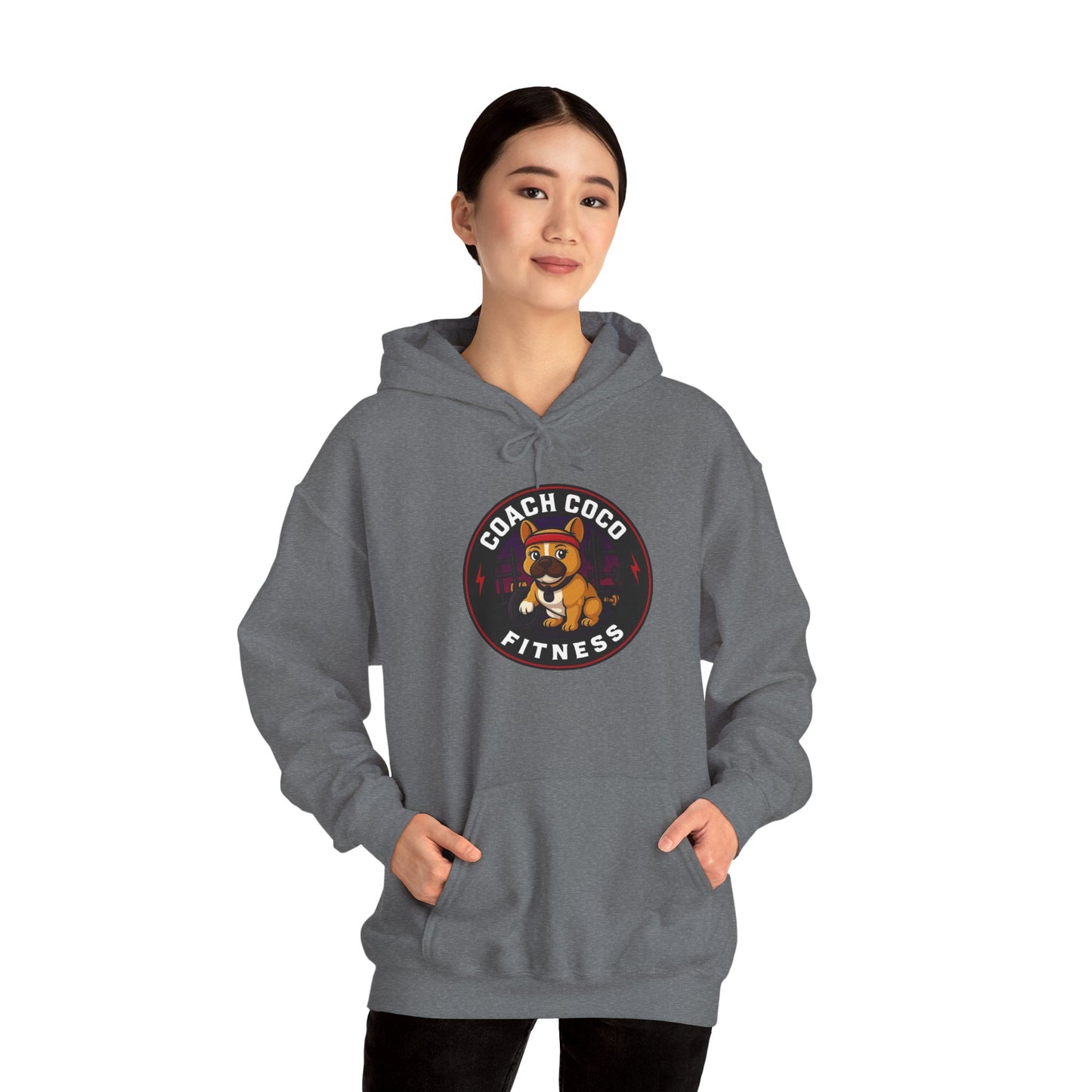 Coach Coco Fitness - Trainer's Cozy Fitness Hoodie, Workout Gear, Wellness Sweatshirt, Gym Apparel, Personalized Gift , Activewear