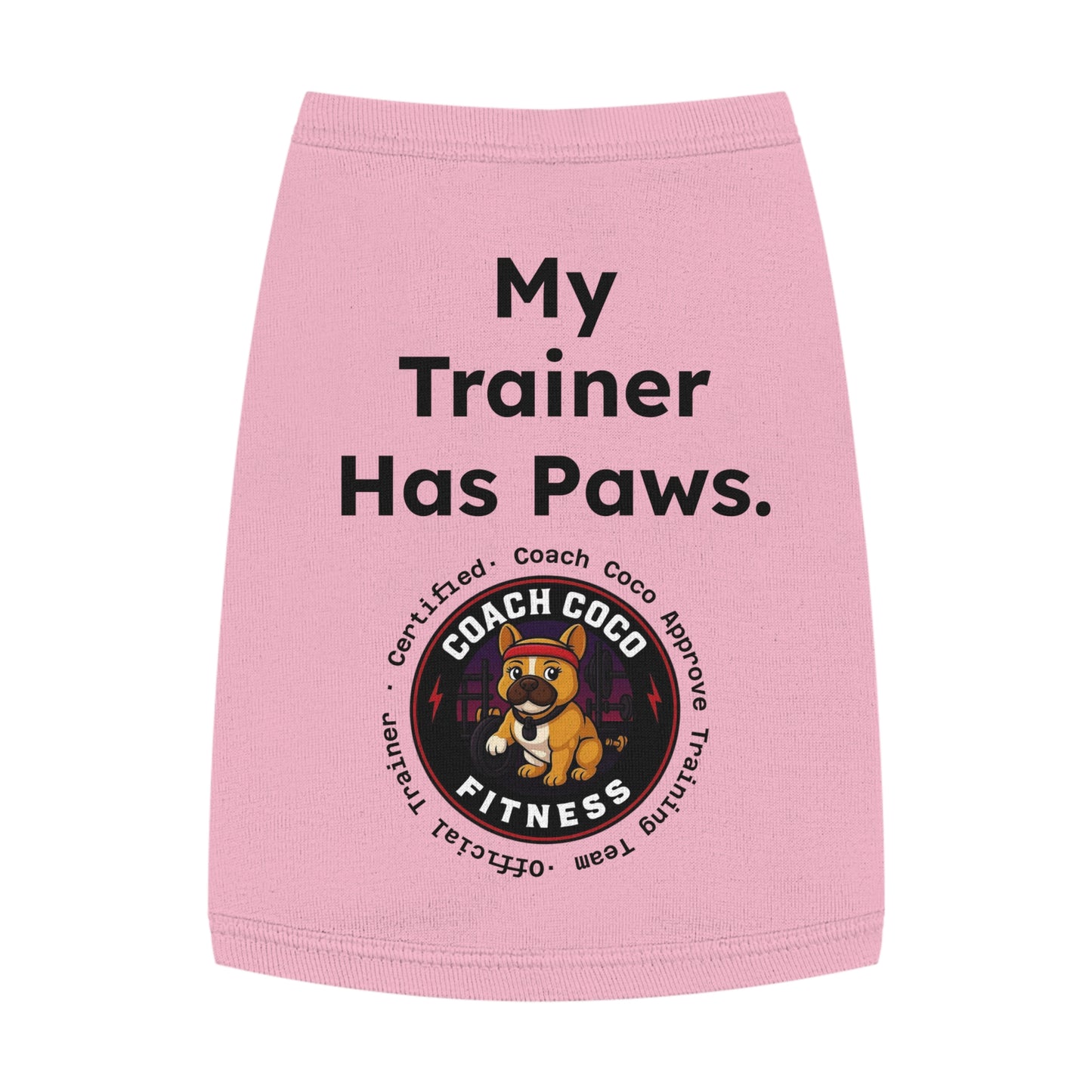 Coach Coco Fitness Pet Tank Top, Dog Tank, Cute Pet Apparel, Funny Dog Shirt, Summer Dog Clothes, Gift for Dog Lovers