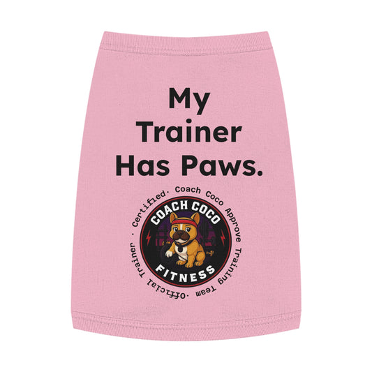 Coach Coco Fitness  Pet Tank Top, Dog Tank, Cute Pet Apparel, Funny Dog Shirt, Summer Dog Clothes, Gift for Dog Lovers