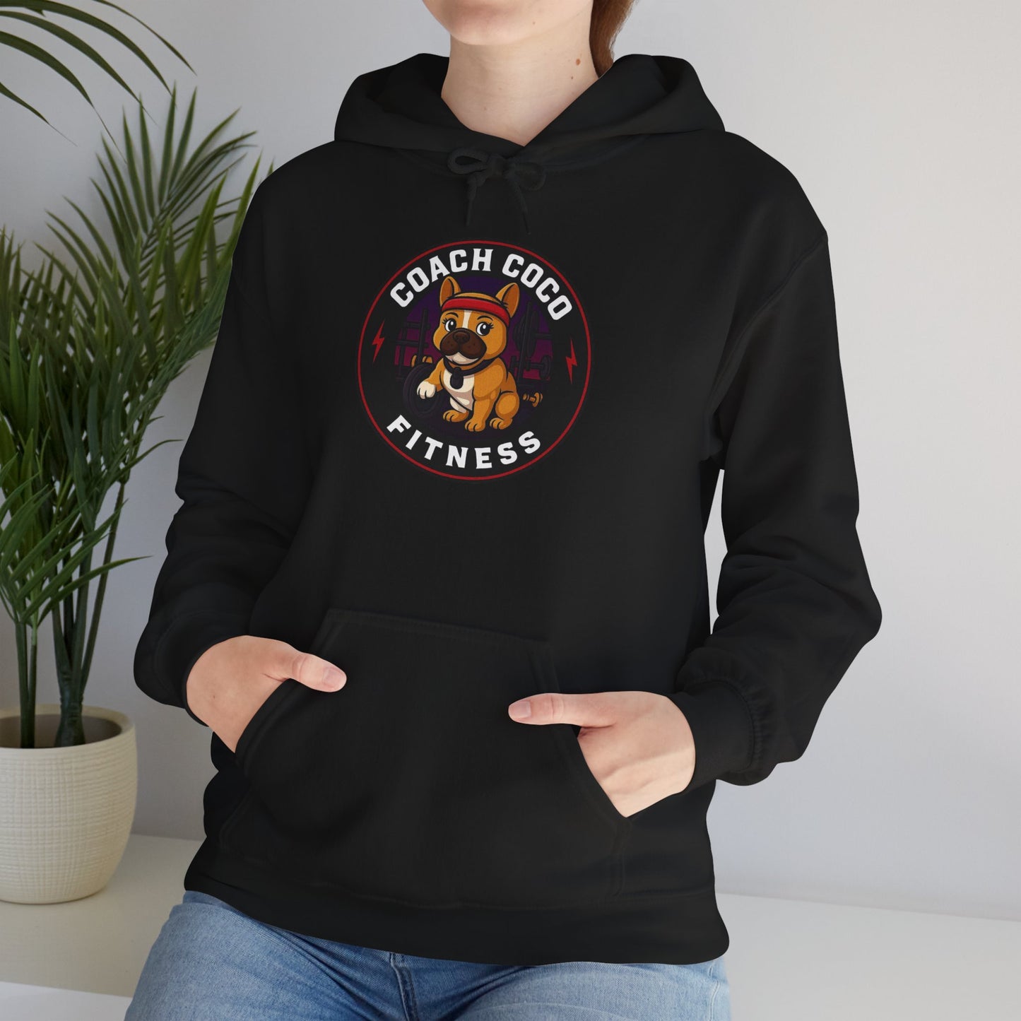 Coach Coco Fitness - Trainer's Cozy Fitness Hoodie, Workout Gear, Wellness Sweatshirt, Gym Apparel, Personalized Gift , Activewear