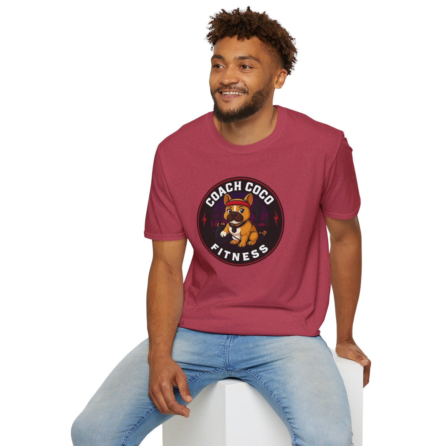.Coach Coco Fitness Motivational T-Shirt | Fun Unisex Workout Tee | Pet Lover's Gift | Gym Apparel | Cute Fitness T-Shirt | Animal Lover Tee