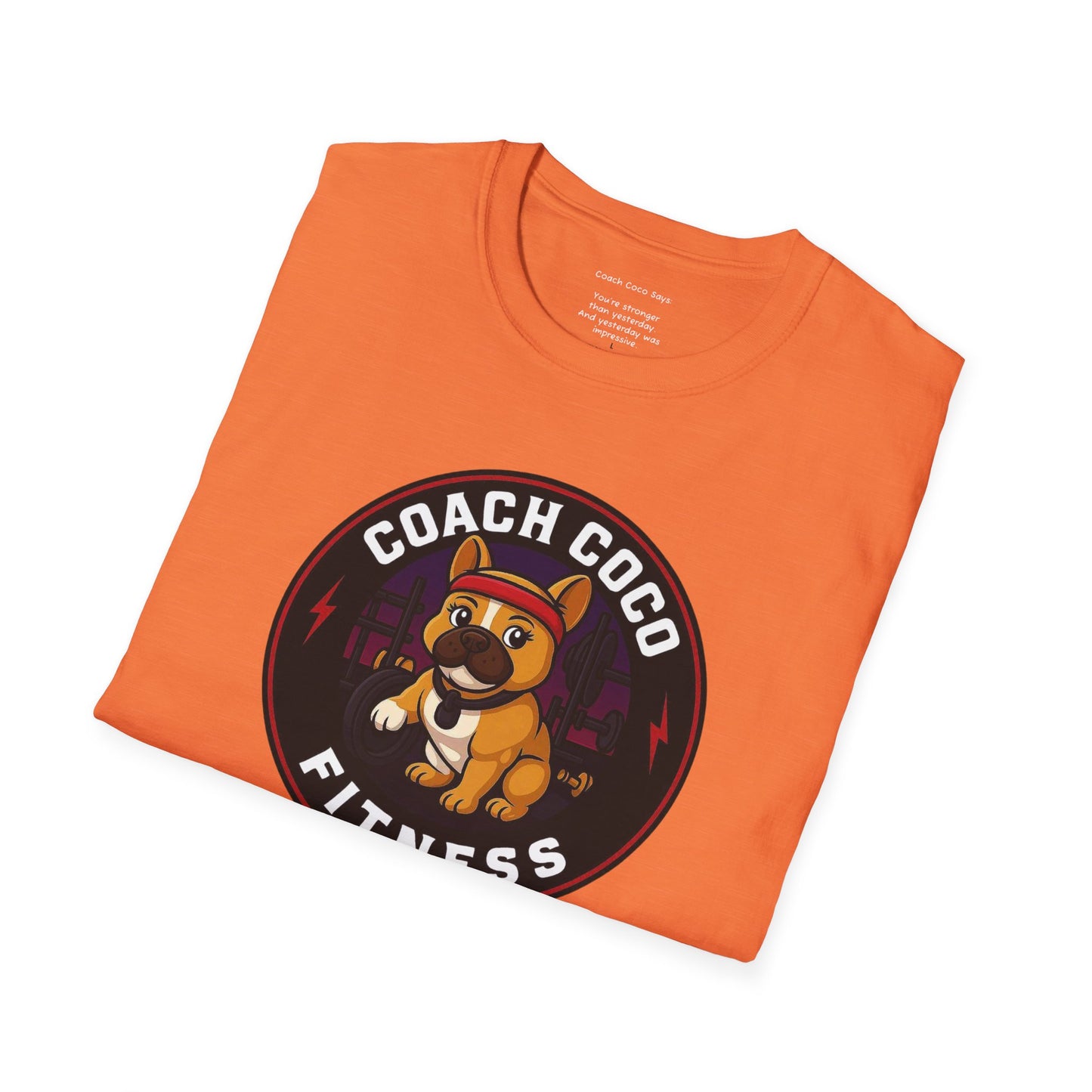 .Coach Coco Fitness Motivational T-Shirt | Fun Unisex Workout Tee | Pet Lover's Gift | Gym Apparel | Cute Fitness T-Shirt | Animal Lover Tee