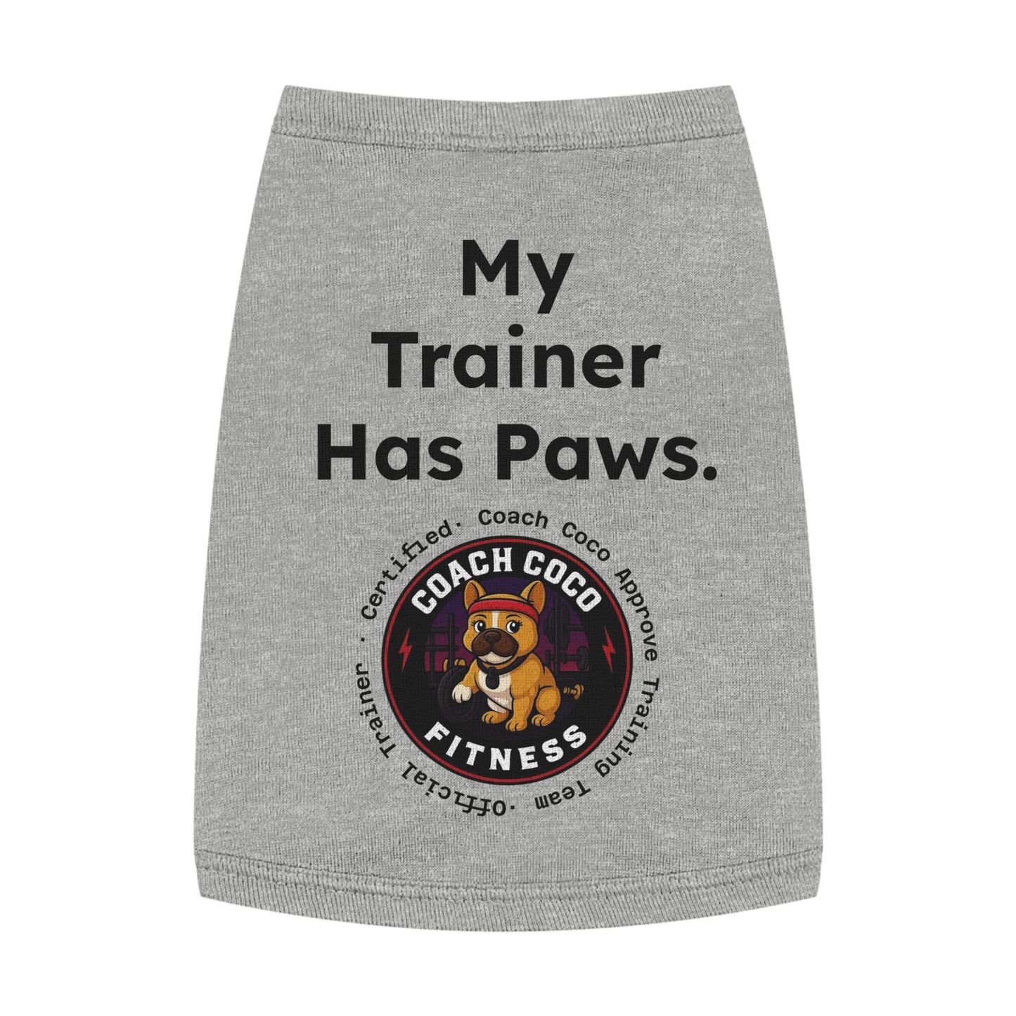 Coach Coco Fitness Pet Tank Top, Dog Tank, Cute Pet Apparel, Funny Dog Shirt, Summer Dog Clothes, Gift for Dog Lovers