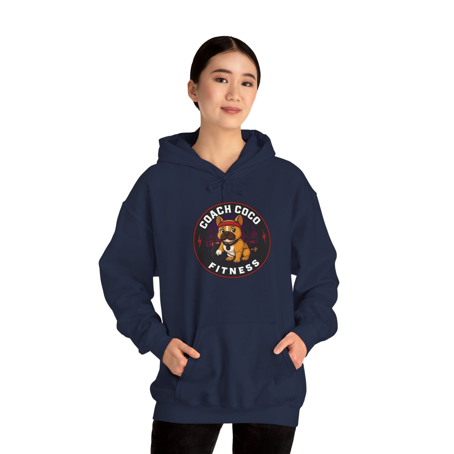 Coach Coco Fitness - Trainer's Cozy Fitness Hoodie, Workout Gear, Wellness Sweatshirt, Gym Apparel, Personalized Gift , Activewear