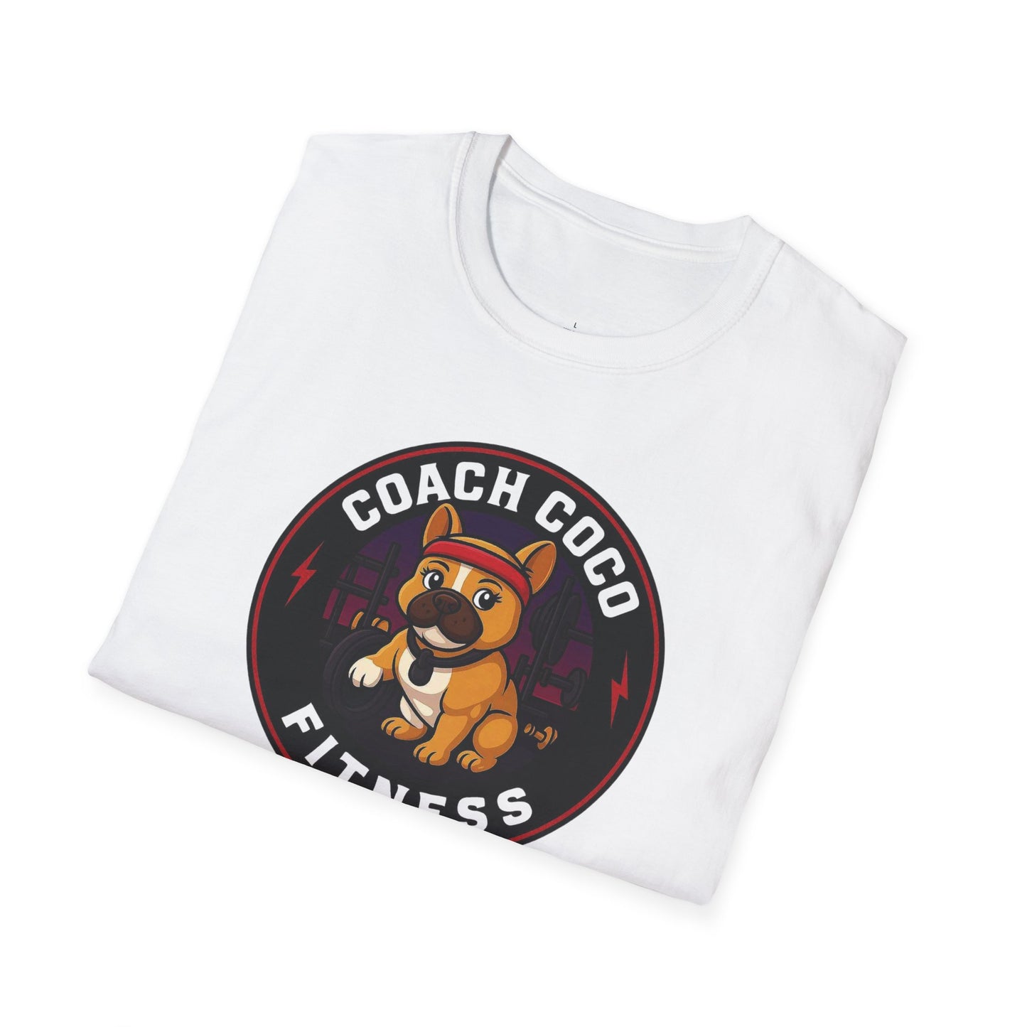 .Coach Coco Fitness Motivational T-Shirt | Fun Unisex Workout Tee | Pet Lover's Gift | Gym Apparel | Cute Fitness T-Shirt | Animal Lover Tee