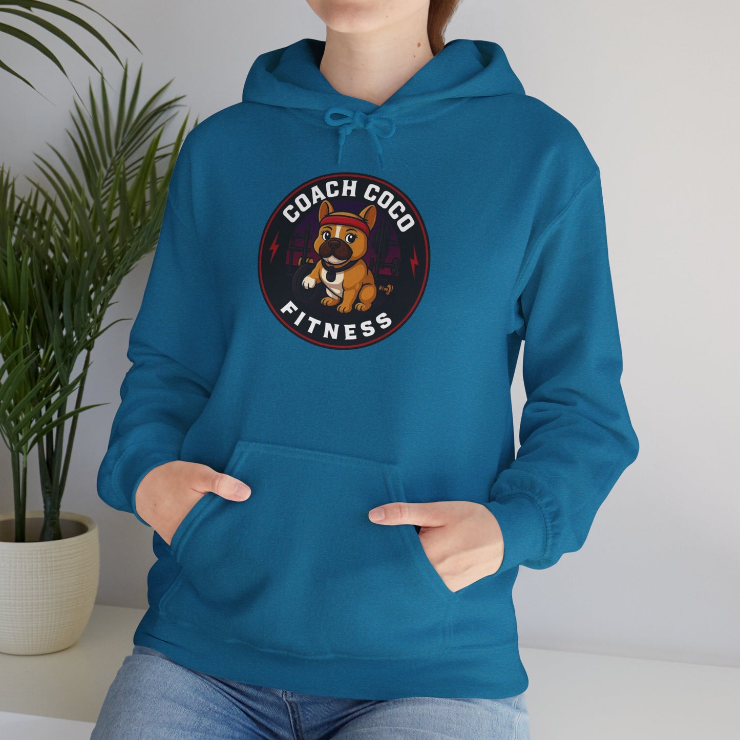 Coach Coco Fitness - Trainer's Cozy Fitness Hoodie, Workout Gear, Wellness Sweatshirt, Gym Apparel, Personalized Gift , Activewear