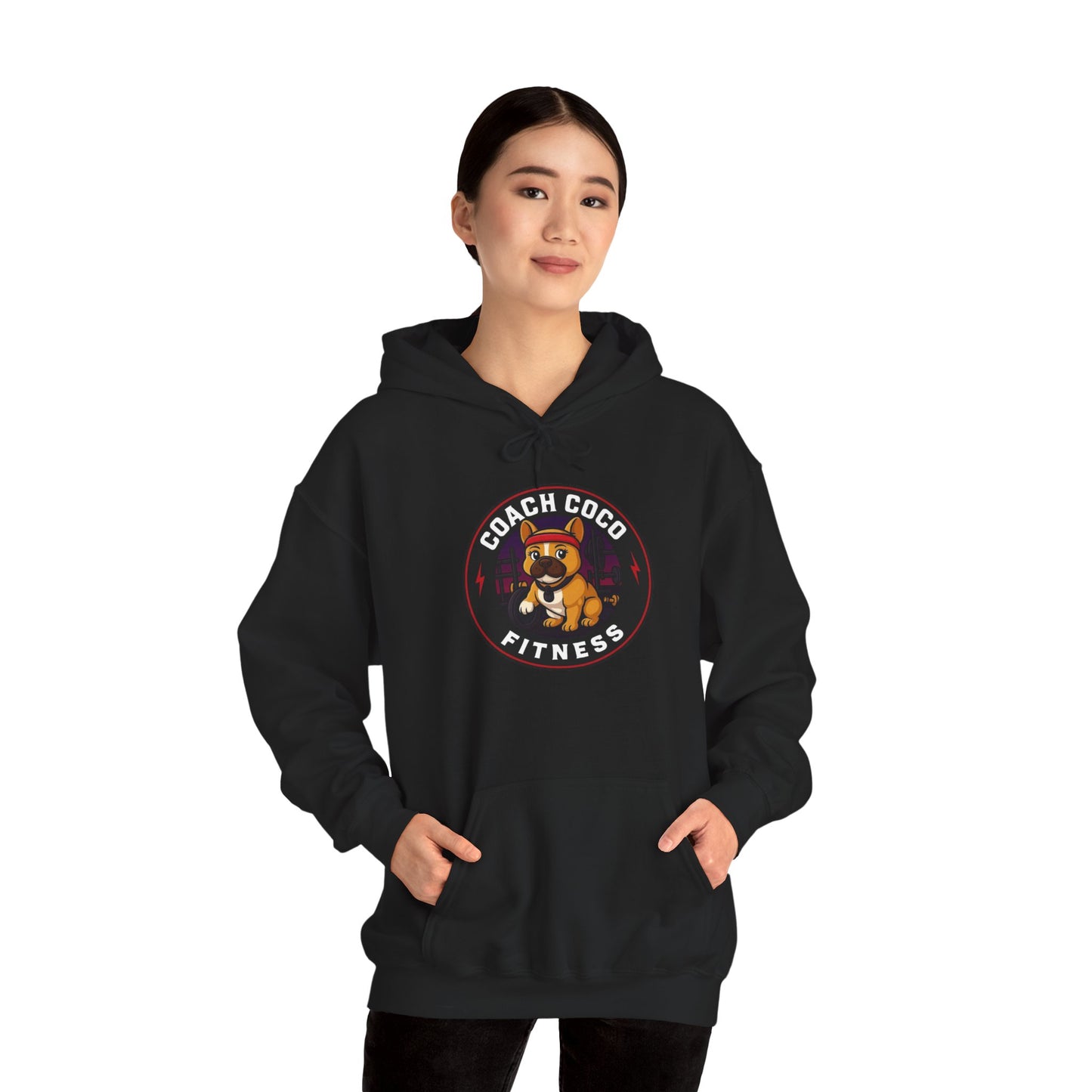 Coach Coco Fitness - Trainer's Cozy Fitness Hoodie, Workout Gear, Wellness Sweatshirt, Gym Apparel, Personalized Gift , Activewear