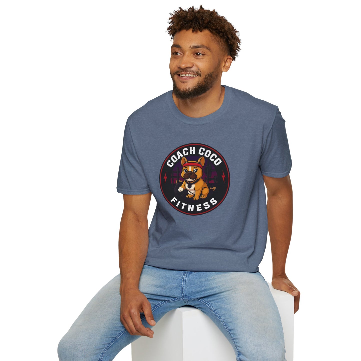 .Coach Coco Fitness Motivational T-Shirt | Fun Unisex Workout Tee | Pet Lover's Gift | Gym Apparel | Cute Fitness T-Shirt | Animal Lover Tee