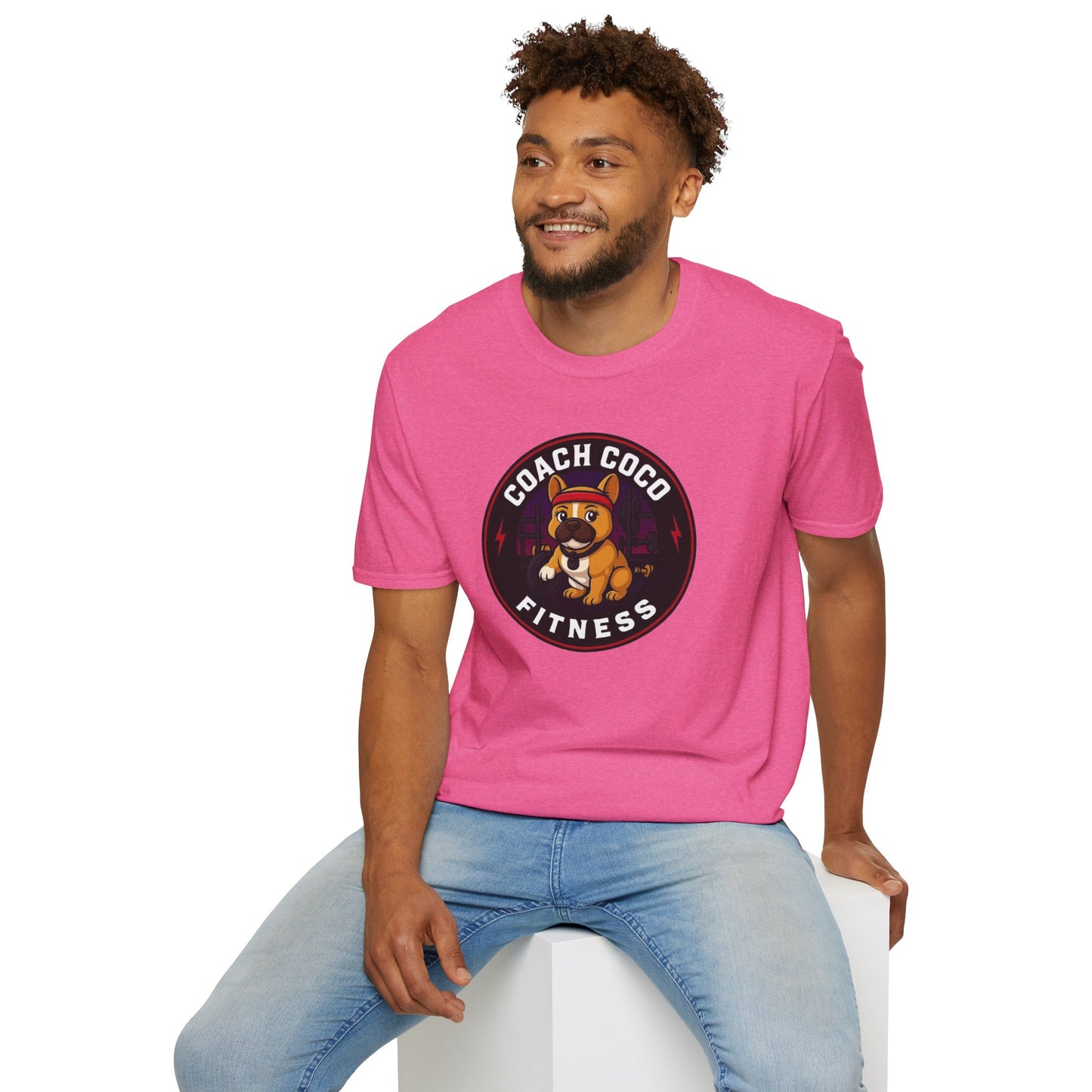 .Coach Coco Fitness Motivational T-Shirt | Fun Unisex Workout Tee | Pet Lover's Gift | Gym Apparel | Cute Fitness T-Shirt | Animal Lover Tee