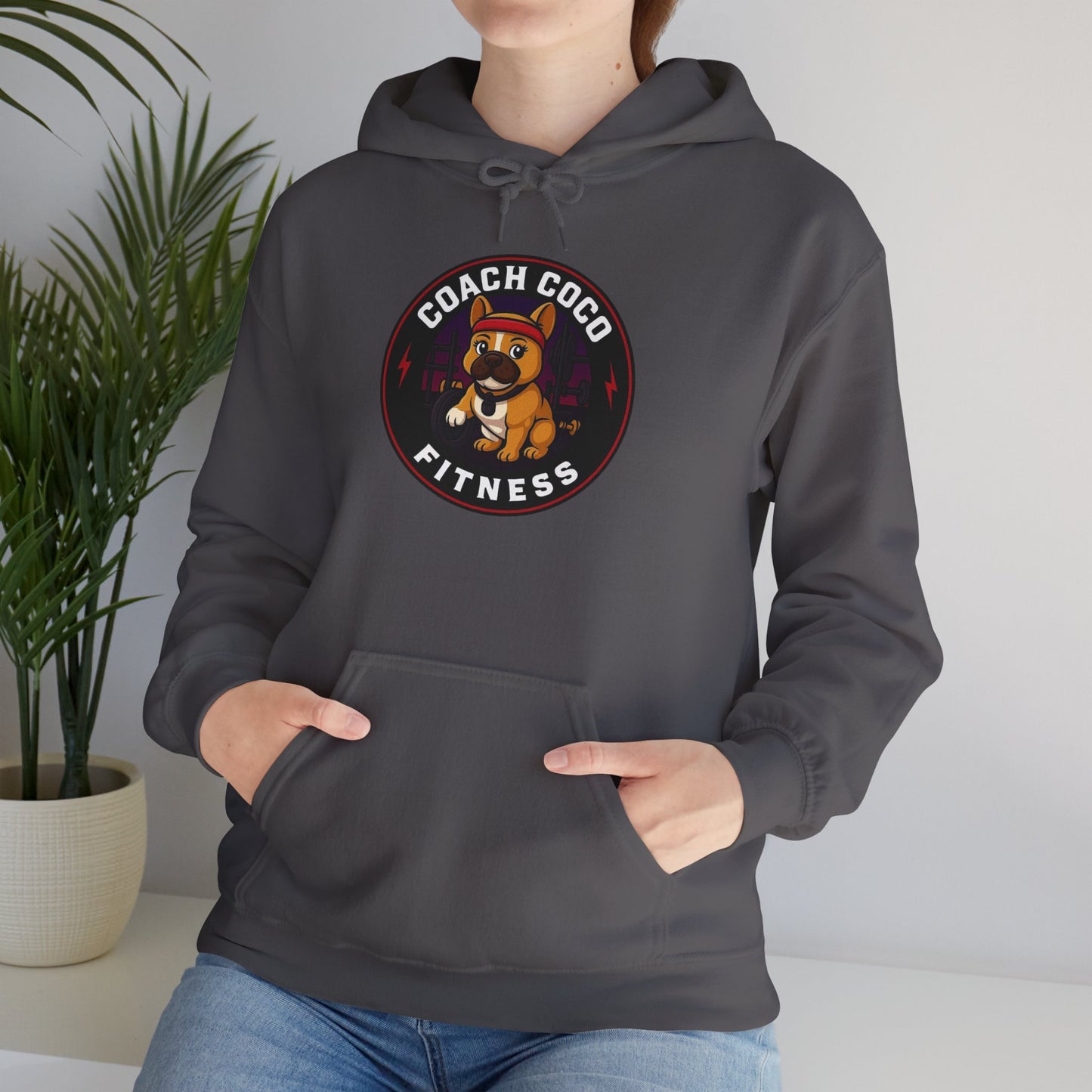 Coach Coco Fitness - Trainer's Cozy Fitness Hoodie, Workout Gear, Wellness Sweatshirt, Gym Apparel, Personalized Gift , Activewear