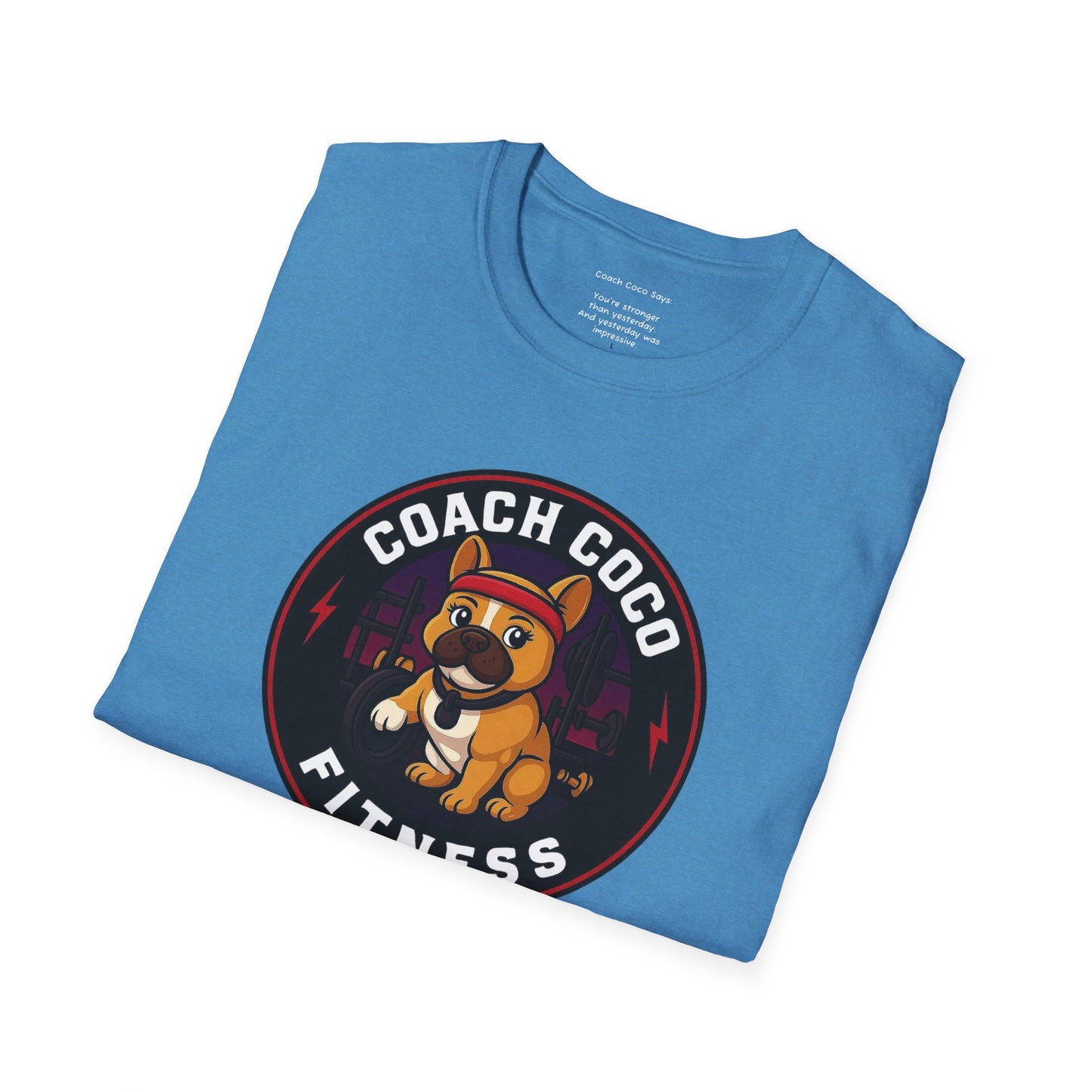 .Coach Coco Fitness Motivational T-Shirt | Fun Unisex Workout Tee | Pet Lover's Gift | Gym Apparel | Cute Fitness T-Shirt | Animal Lover Tee