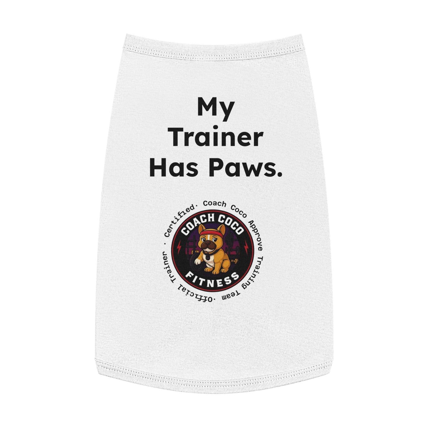 Coach Coco Fitness Pet Tank Top, Dog Tank, Cute Pet Apparel, Funny Dog Shirt, Summer Dog Clothes, Gift for Dog Lovers