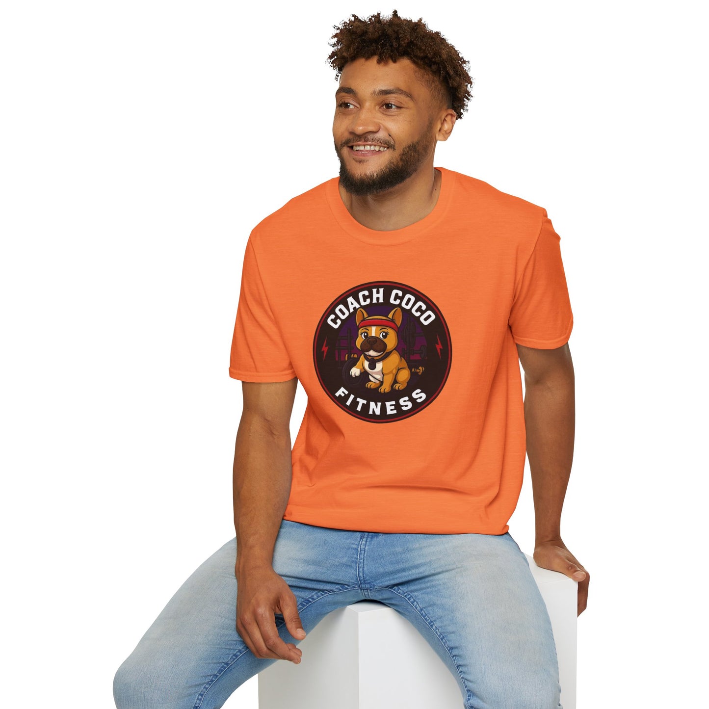 .Coach Coco Fitness Motivational T-Shirt | Fun Unisex Workout Tee | Pet Lover's Gift | Gym Apparel | Cute Fitness T-Shirt | Animal Lover Tee