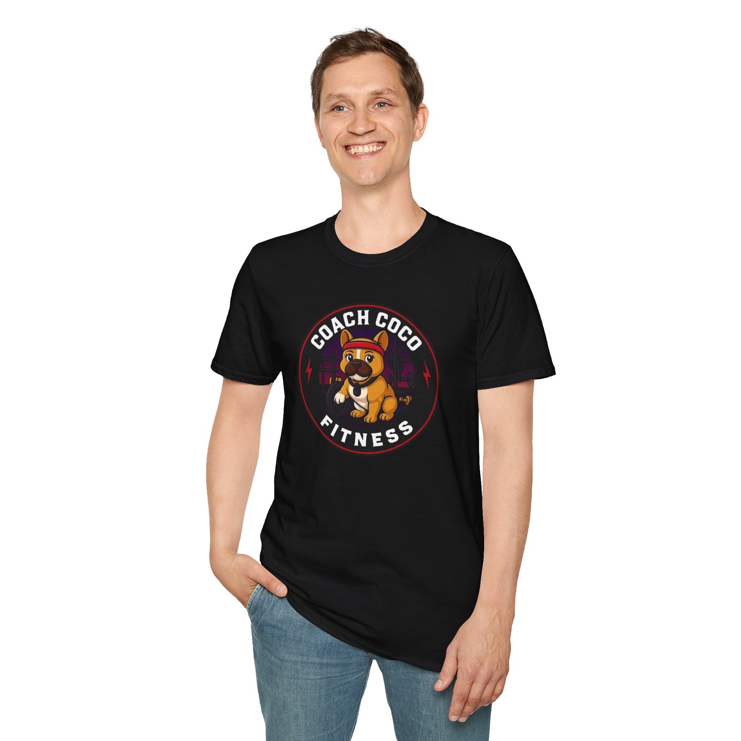 .Coach Coco Fitness Motivational T-Shirt | Fun Unisex Workout Tee | Pet Lover's Gift | Gym Apparel | Cute Fitness T-Shirt | Animal Lover Tee