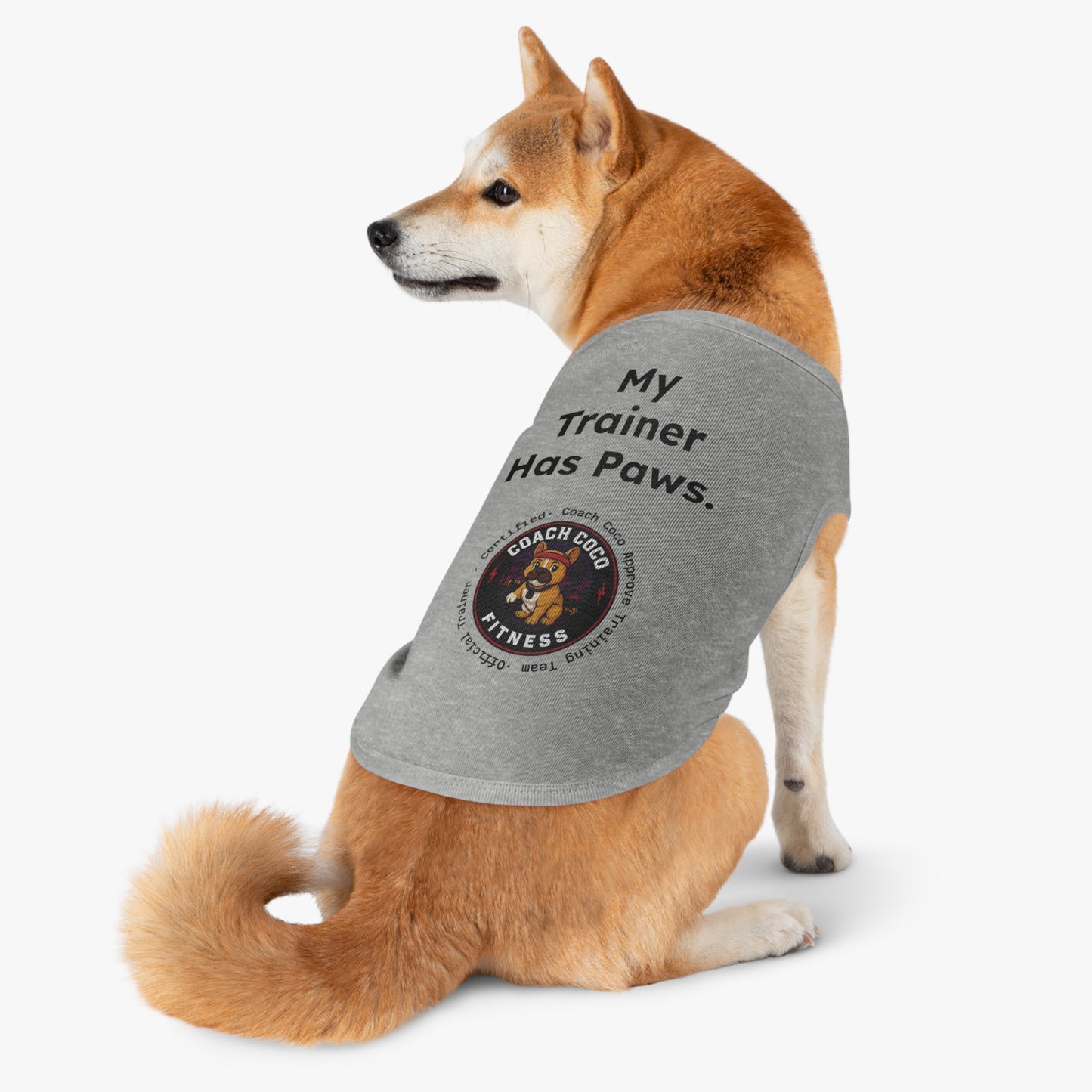 Coach Coco Fitness Pet Tank Top, Dog Tank, Cute Pet Apparel, Funny Dog Shirt, Summer Dog Clothes, Gift for Dog Lovers