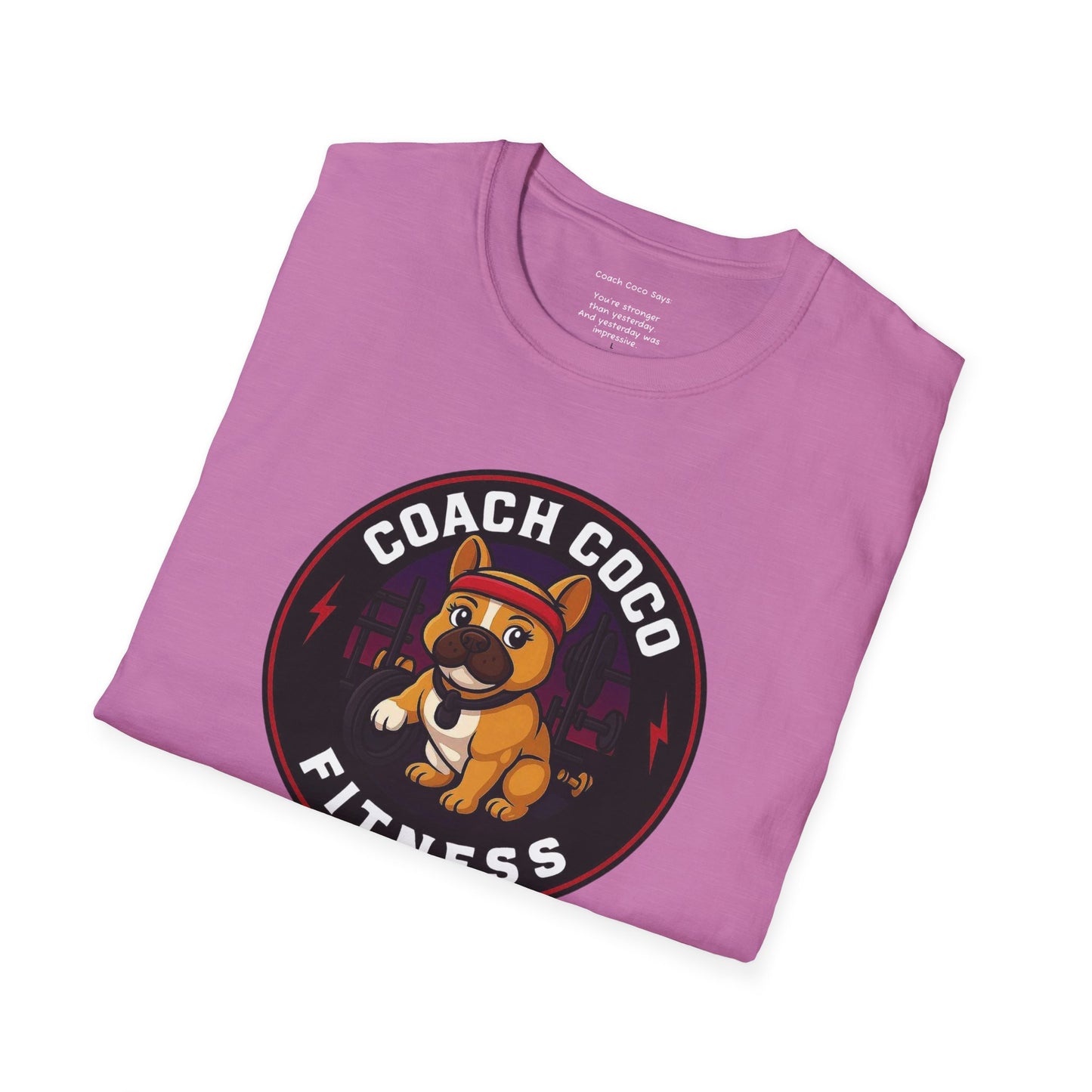 .Coach Coco Fitness Motivational T-Shirt | Fun Unisex Workout Tee | Pet Lover's Gift | Gym Apparel | Cute Fitness T-Shirt | Animal Lover Tee
