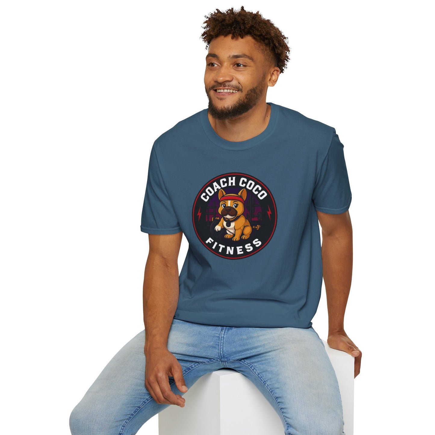 .Coach Coco Fitness Motivational T-Shirt | Fun Unisex Workout Tee | Pet Lover's Gift | Gym Apparel | Cute Fitness T-Shirt | Animal Lover Tee