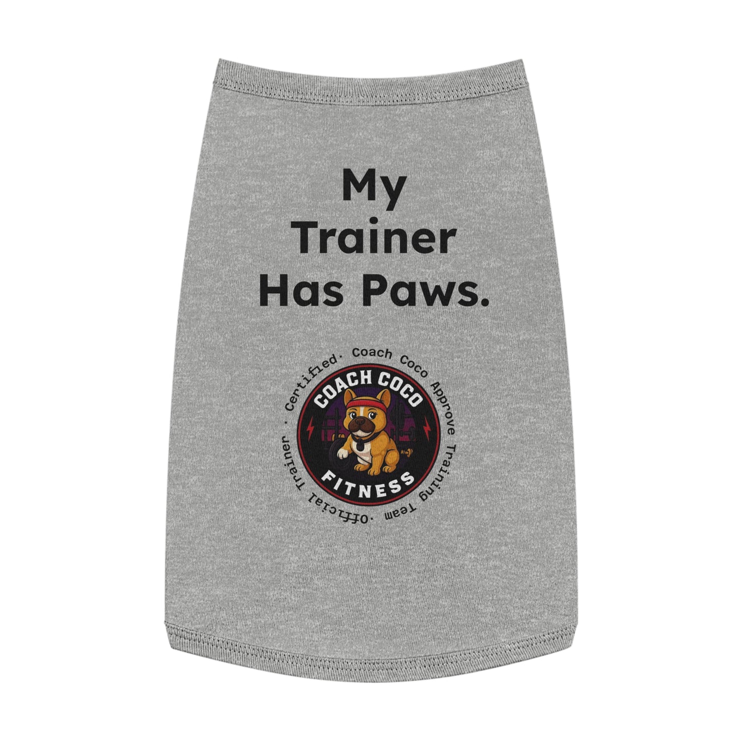 Coach Coco Fitness Pet Tank Top, Dog Tank, Cute Pet Apparel, Funny Dog Shirt, Summer Dog Clothes, Gift for Dog Lovers