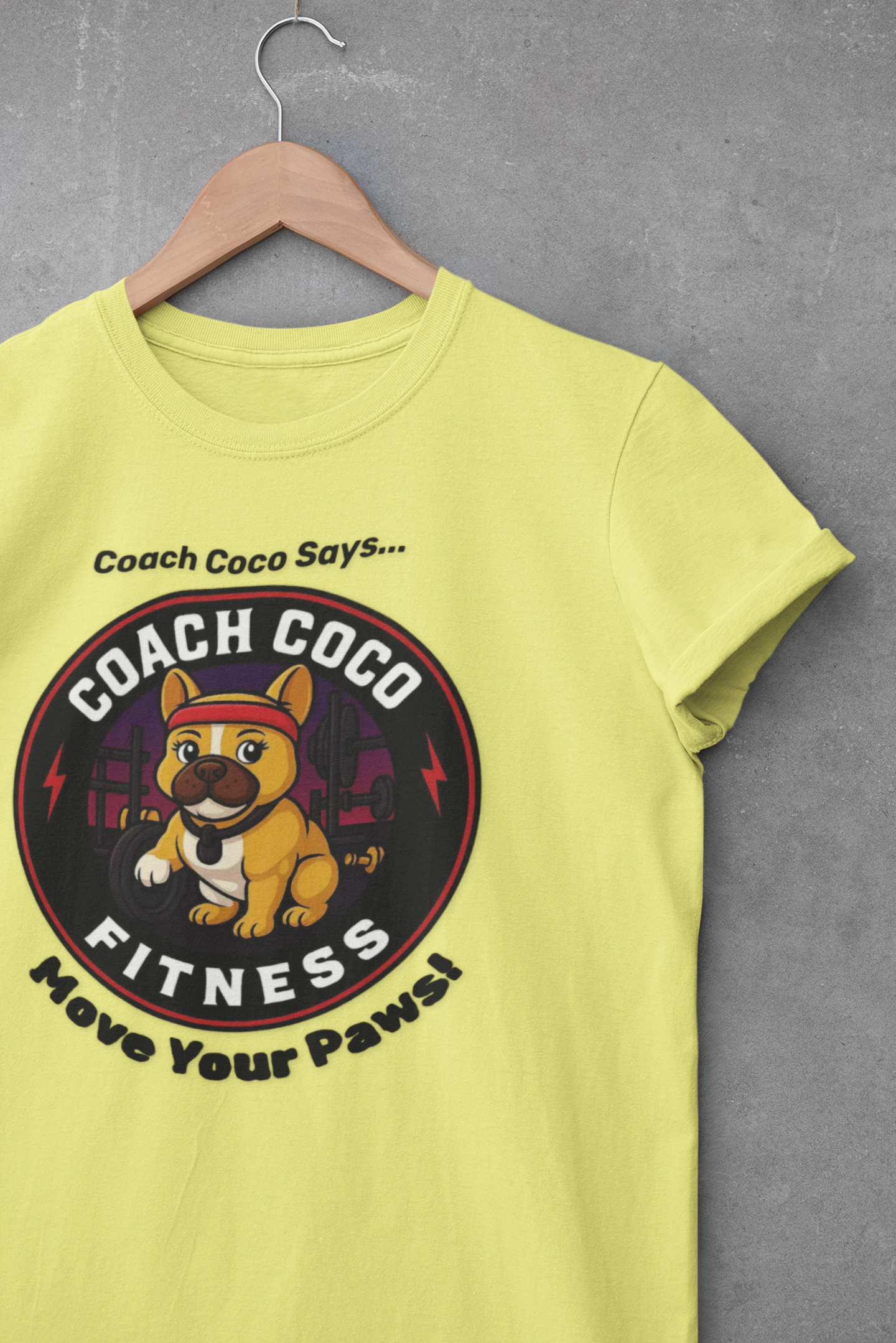 Coach Coco Fitness - Fitness Motivational Unisex Tee - Coach Coco Fitness, Workout Shirt, Dog Lover Gift, Gym Apparel, Activewear
