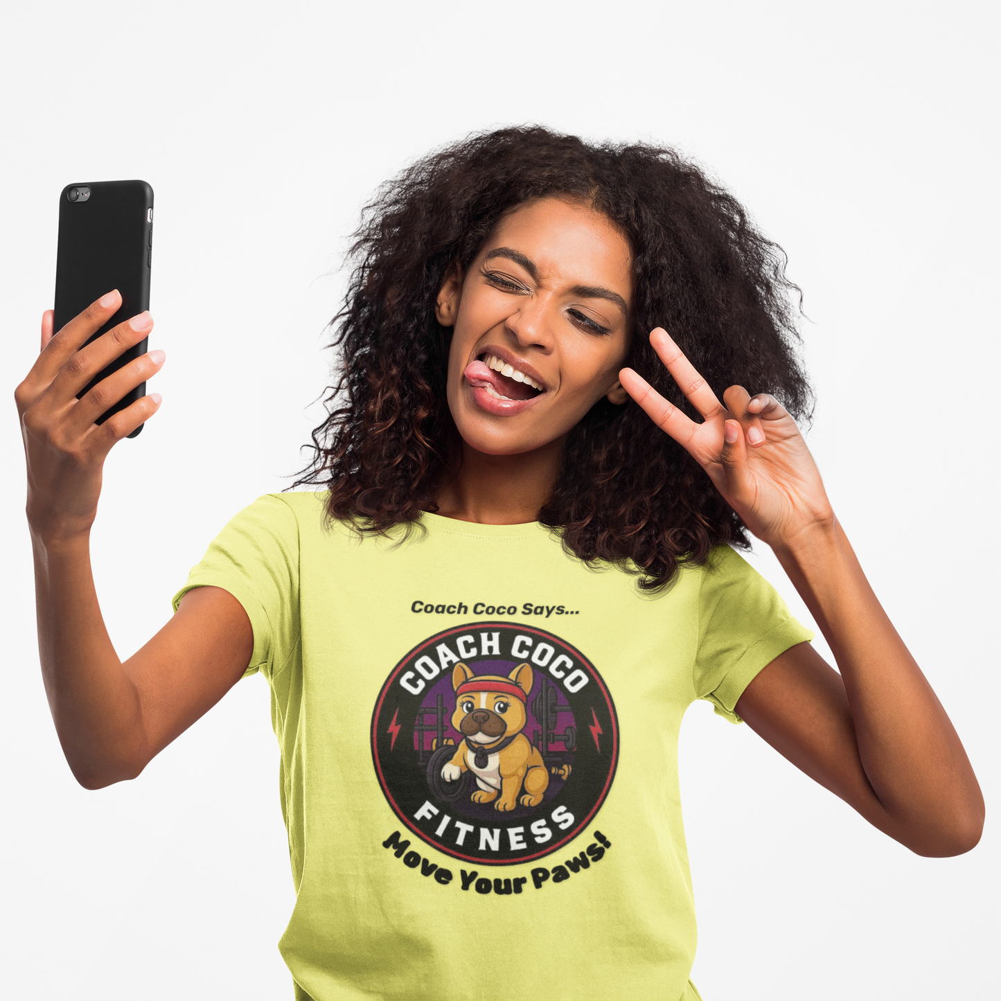 Coach Coco Fitness - Fitness Motivational Unisex Tee - Coach Coco Fitness, Workout Shirt, Dog Lover Gift, Gym Apparel, Activewear