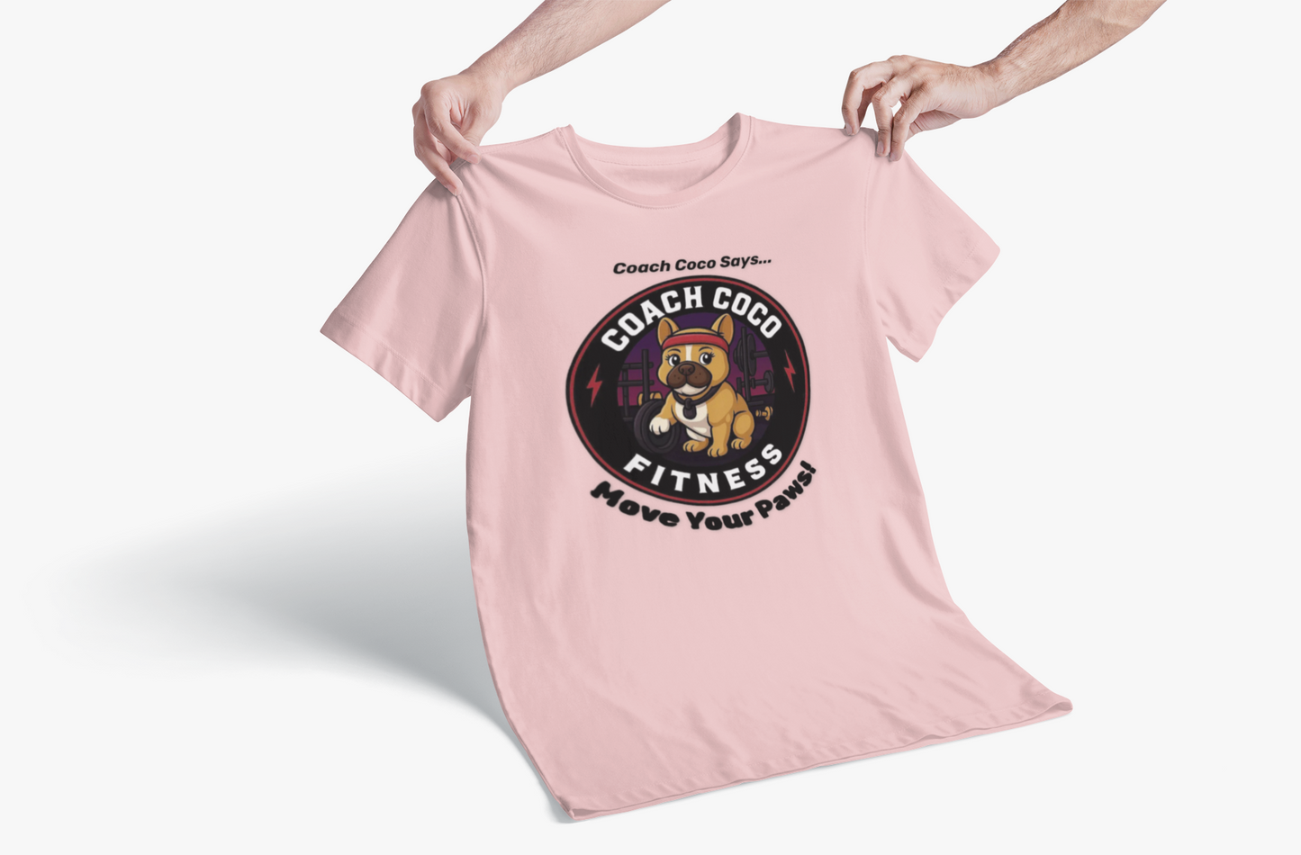 Coach Coco Fitness - Fitness Motivational Unisex Tee - Coach Coco Fitness, Workout Shirt, Dog Lover Gift, Gym Apparel, Activewear