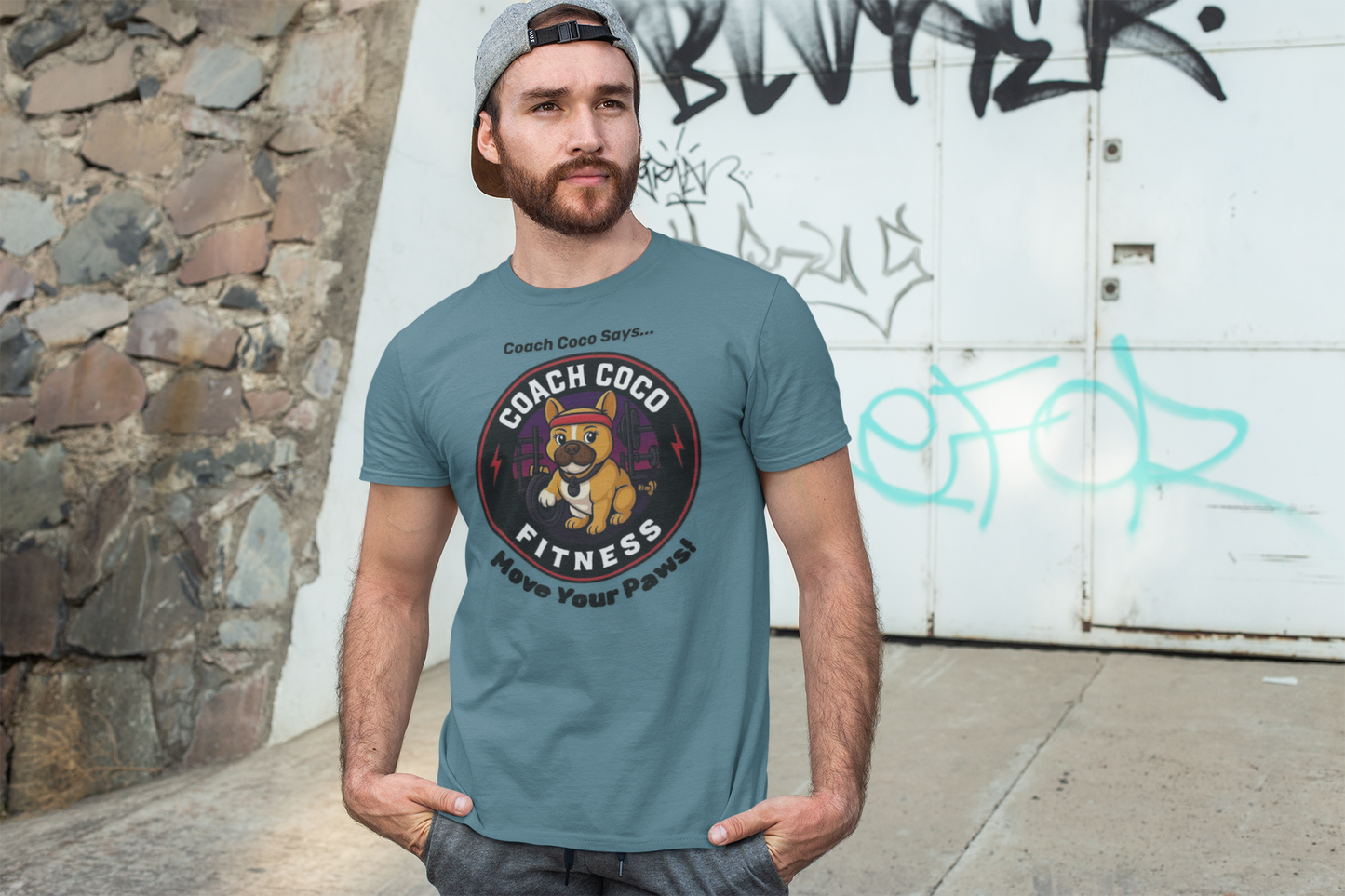 Coach Coco Fitness - Fitness Motivational Unisex Tee - Coach Coco Fitness, Workout Shirt, Dog Lover Gift, Gym Apparel, Activewear