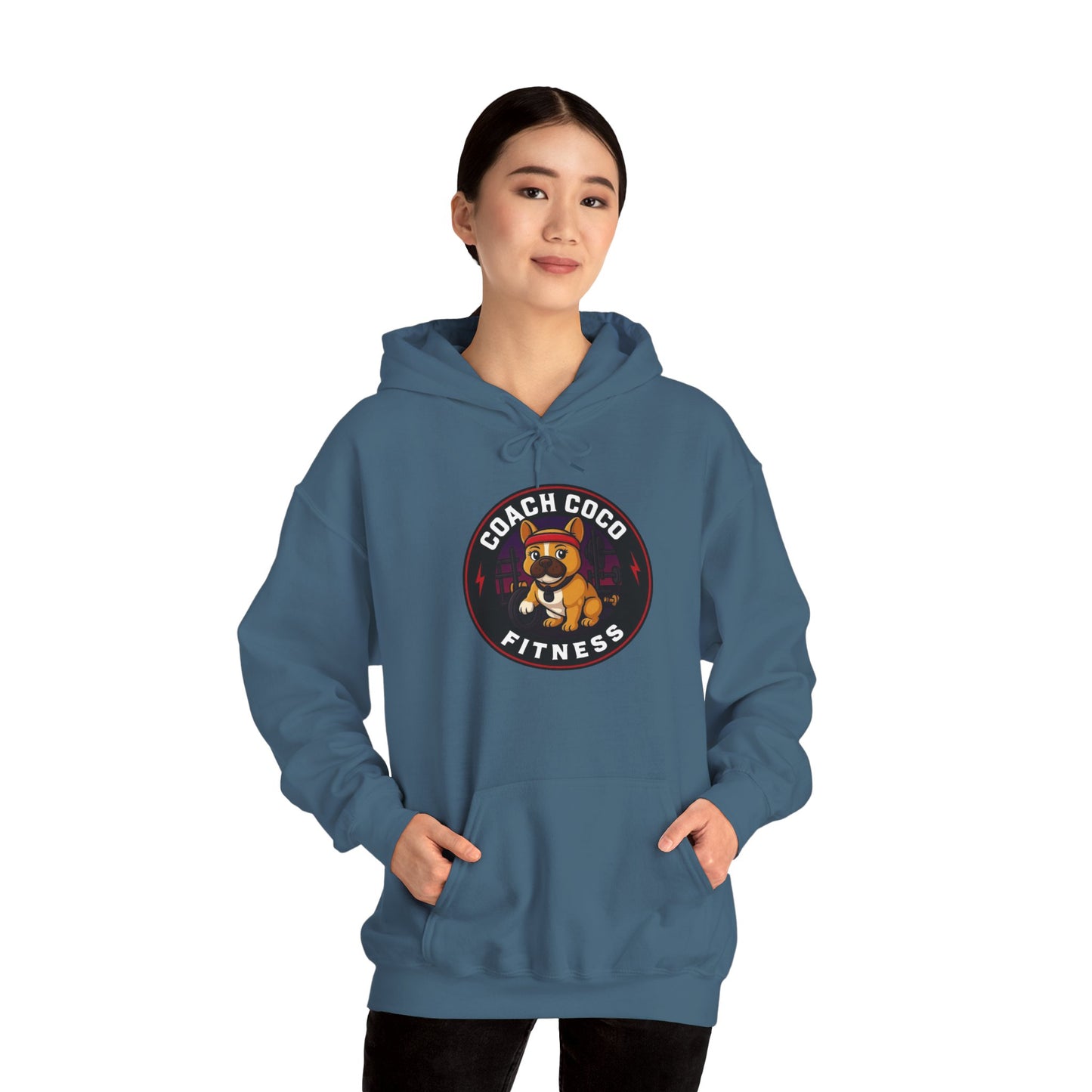 Coach Coco Fitness - Trainer's Cozy Fitness Hoodie, Workout Gear, Wellness Sweatshirt, Gym Apparel, Personalized Gift , Activewear