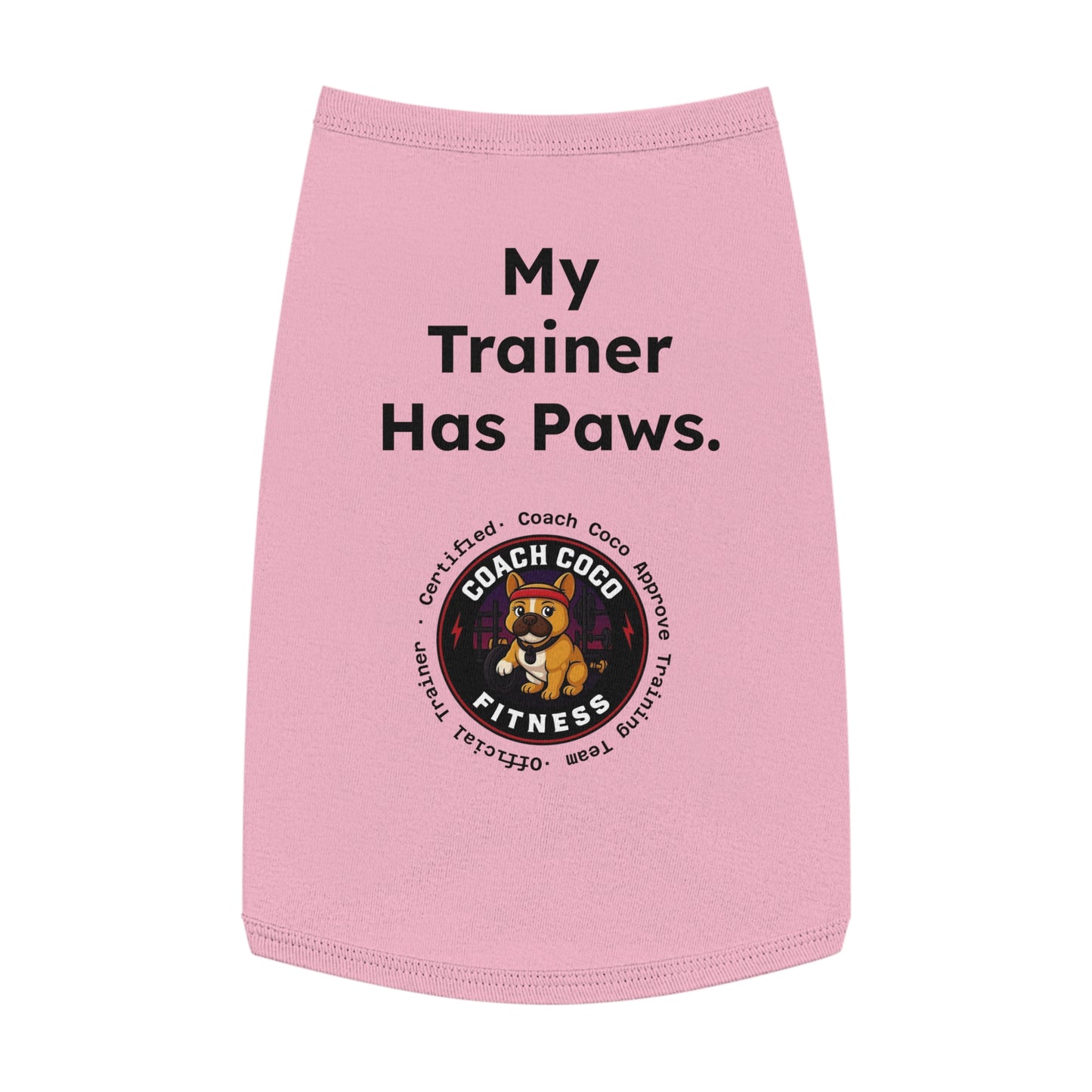 Coach Coco Fitness Pet Tank Top, Dog Tank, Cute Pet Apparel, Funny Dog Shirt, Summer Dog Clothes, Gift for Dog Lovers