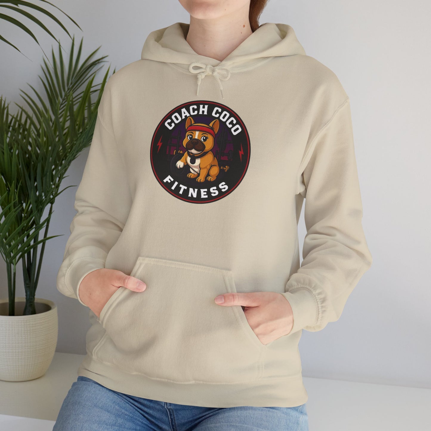 Coach Coco Fitness - Trainer's Cozy Fitness Hoodie, Workout Gear, Wellness Sweatshirt, Gym Apparel, Personalized Gift , Activewear