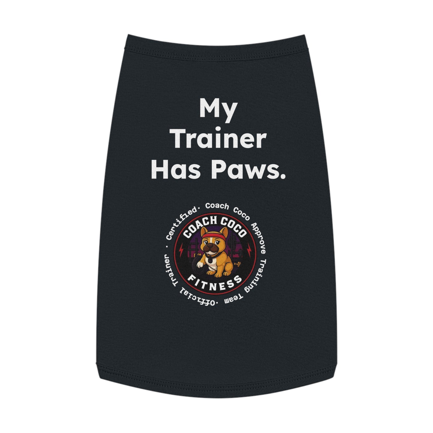 Coach Coco Fitness Pet Tank Top, Dog Tank, Cute Pet Apparel, Funny Dog Shirt, Summer Dog Clothes, Gift for Dog Lovers