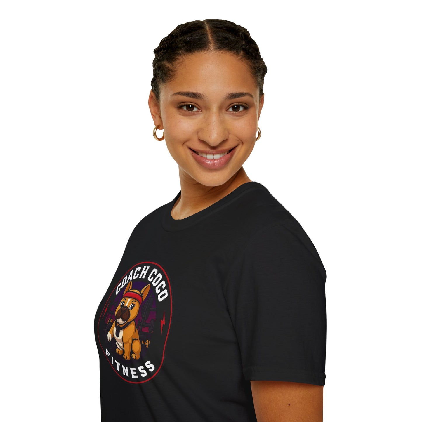 .Coach Coco Fitness Motivational T-Shirt | Fun Unisex Workout Tee | Pet Lover's Gift | Gym Apparel | Cute Fitness T-Shirt | Animal Lover Tee