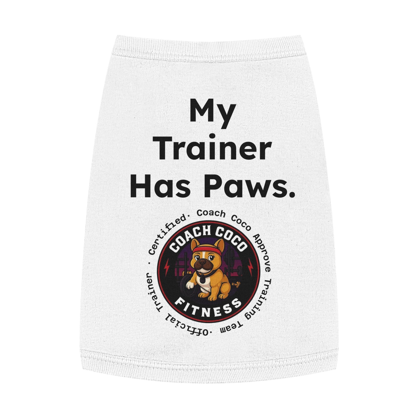 Coach Coco Fitness Pet Tank Top, Dog Tank, Cute Pet Apparel, Funny Dog Shirt, Summer Dog Clothes, Gift for Dog Lovers