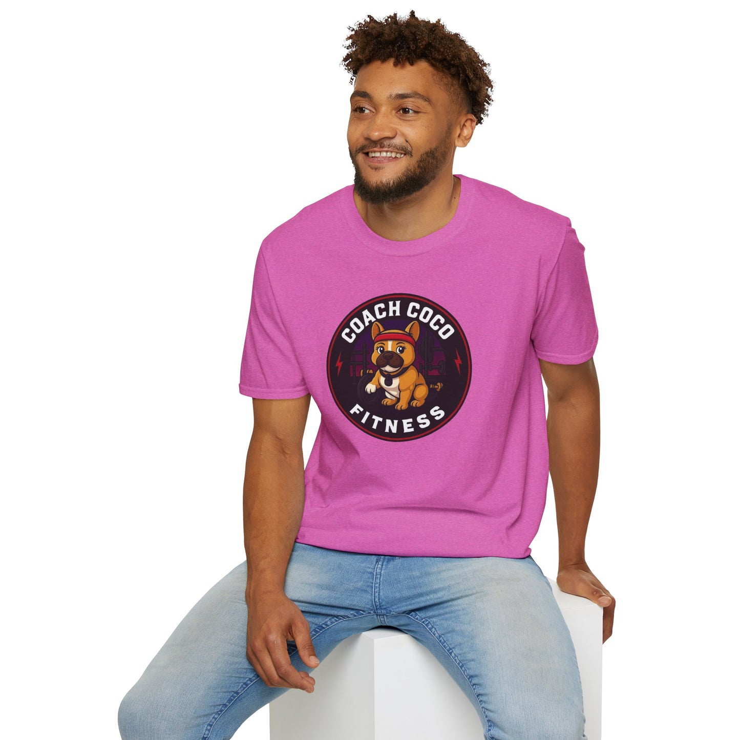 .Coach Coco Fitness Motivational T-Shirt | Fun Unisex Workout Tee | Pet Lover's Gift | Gym Apparel | Cute Fitness T-Shirt | Animal Lover Tee