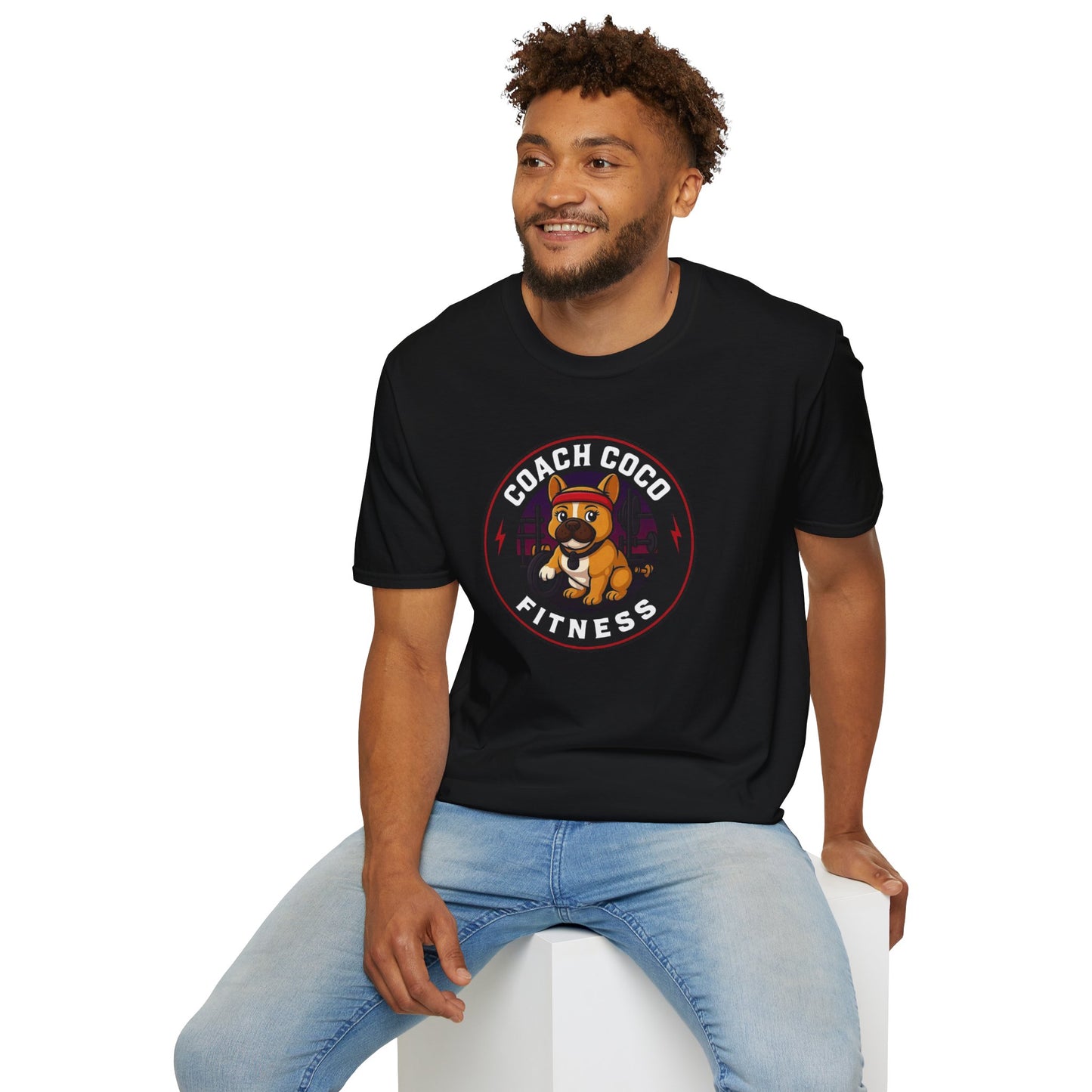 .Coach Coco Fitness Motivational T-Shirt | Fun Unisex Workout Tee | Pet Lover's Gift | Gym Apparel | Cute Fitness T-Shirt | Animal Lover Tee
