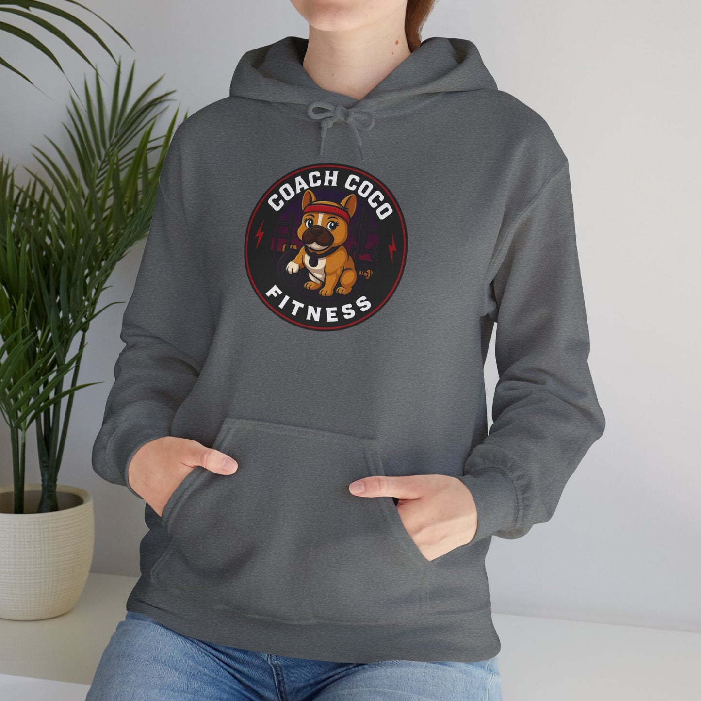 Coach Coco Fitness - Trainer's Cozy Fitness Hoodie, Workout Gear, Wellness Sweatshirt, Gym Apparel, Personalized Gift , Activewear
