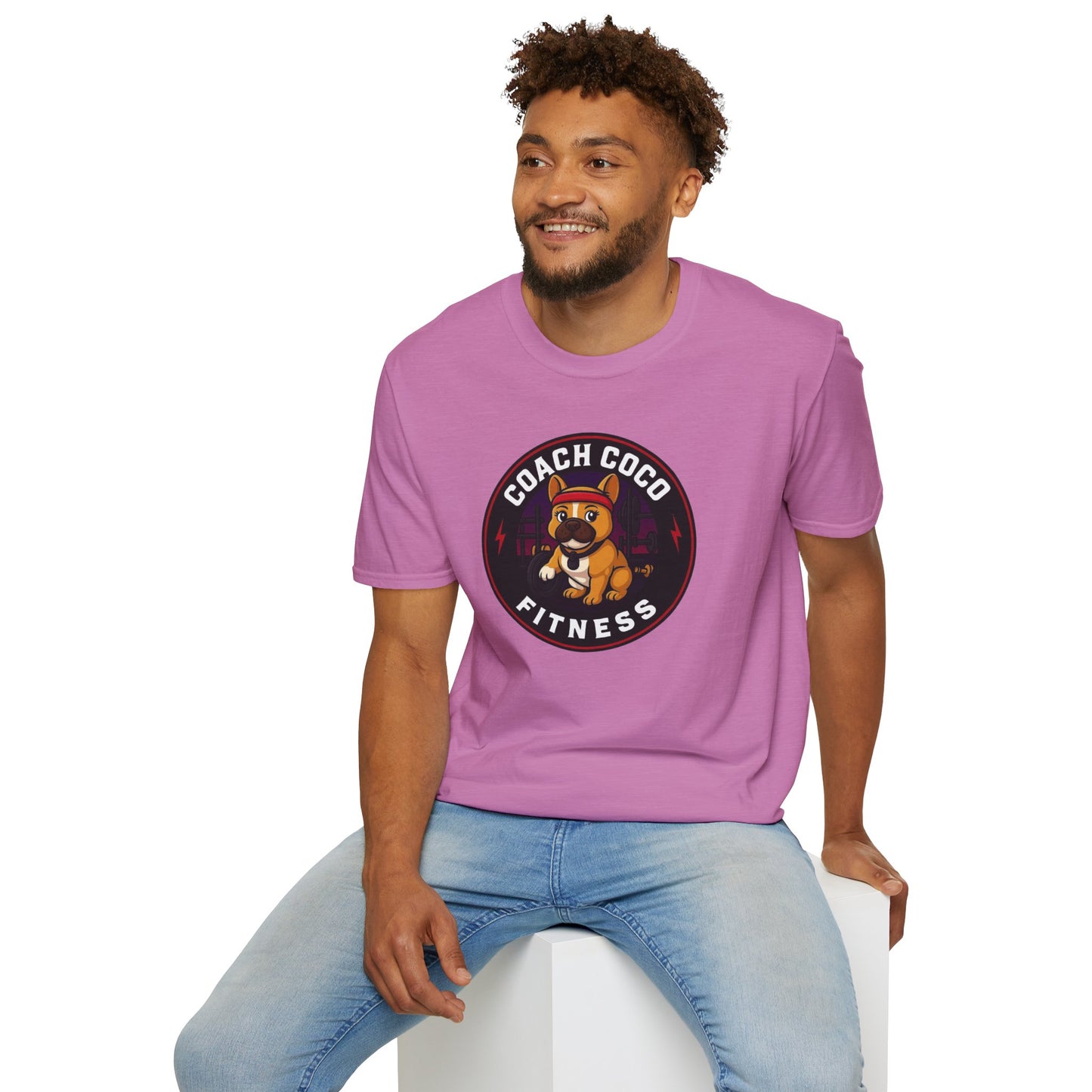 .Coach Coco Fitness Motivational T-Shirt | Fun Unisex Workout Tee | Pet Lover's Gift | Gym Apparel | Cute Fitness T-Shirt | Animal Lover Tee