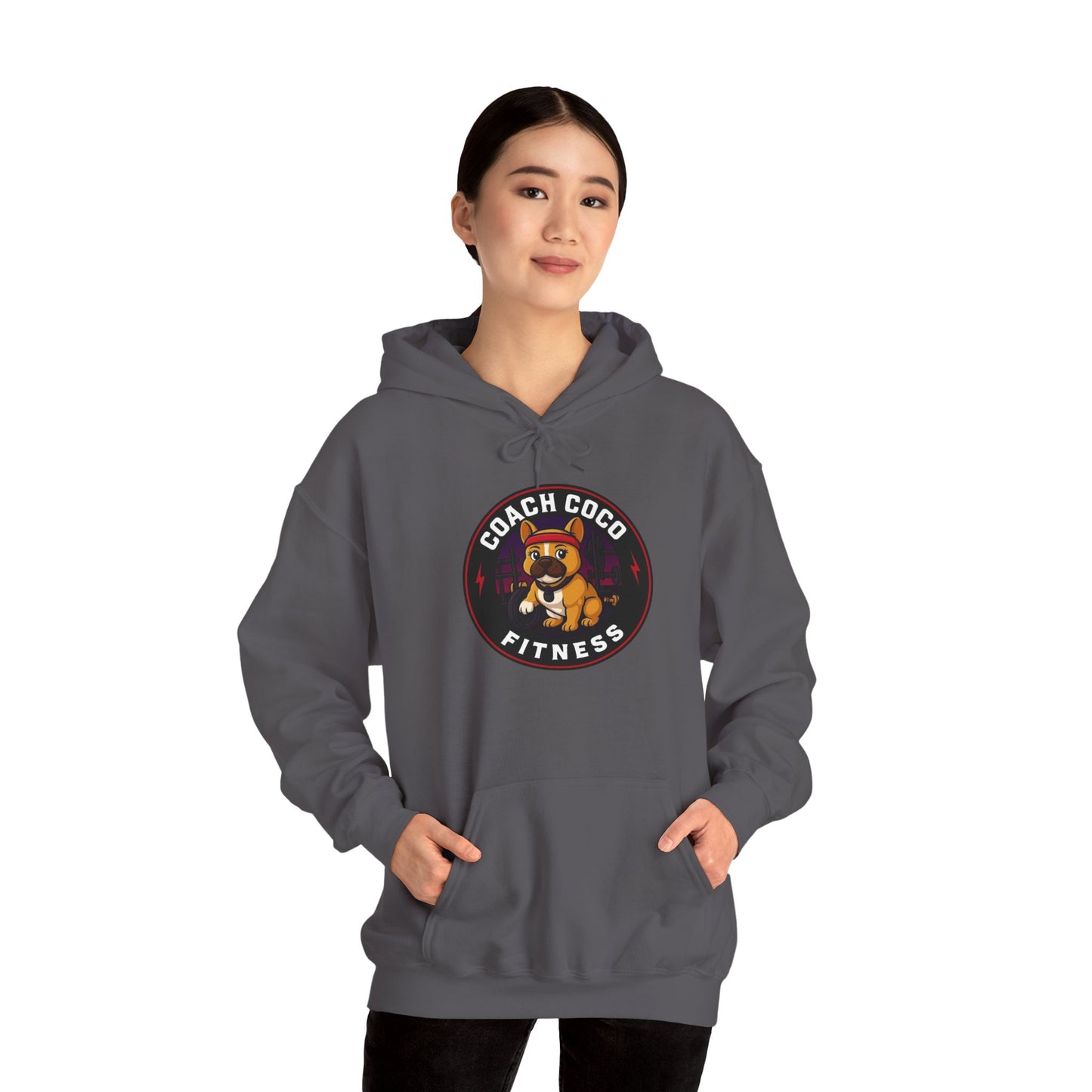 Coach Coco Fitness - Trainer's Cozy Fitness Hoodie, Workout Gear, Wellness Sweatshirt, Gym Apparel, Personalized Gift , Activewear