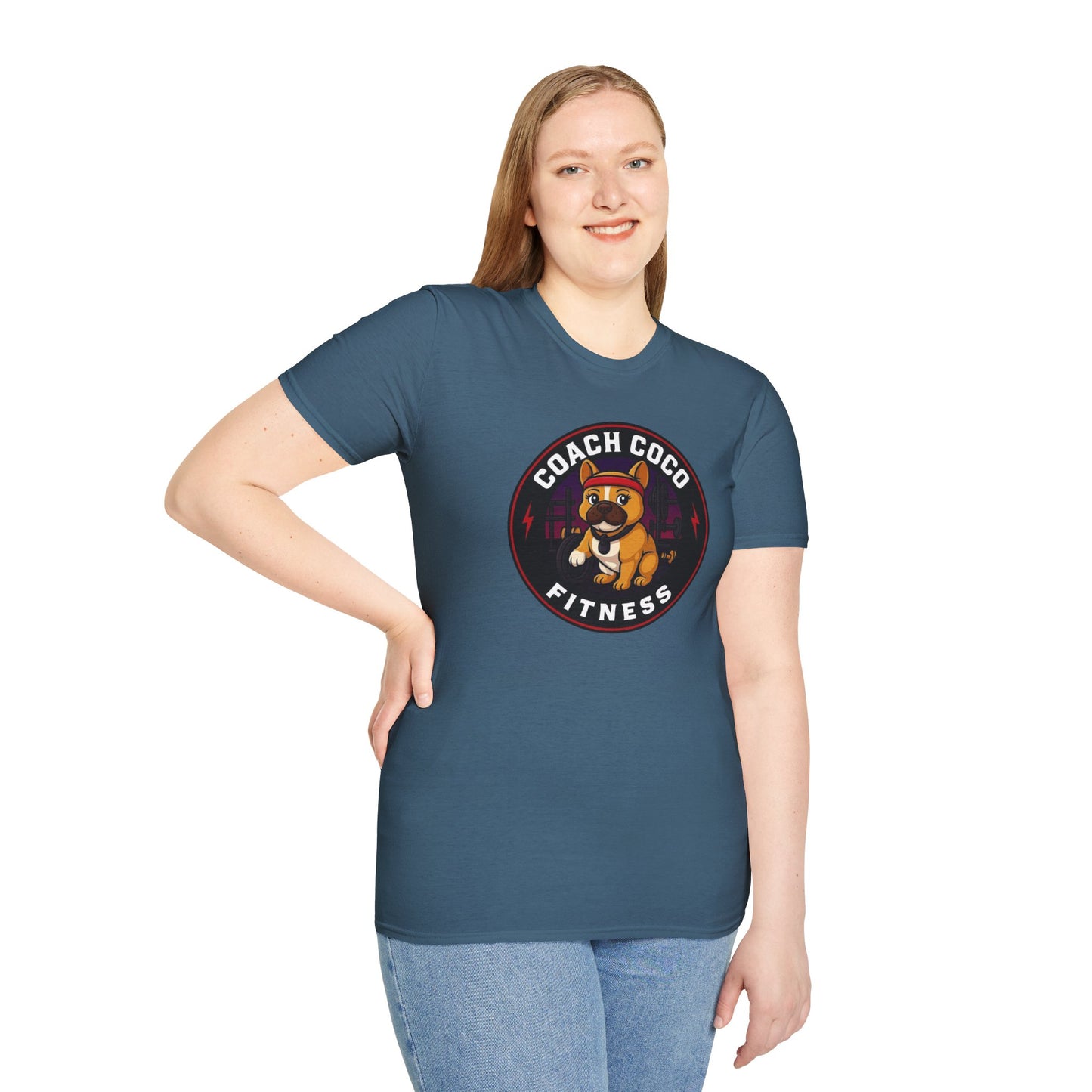 .Coach Coco Fitness Motivational T-Shirt | Fun Unisex Workout Tee | Pet Lover's Gift | Gym Apparel | Cute Fitness T-Shirt | Animal Lover Tee