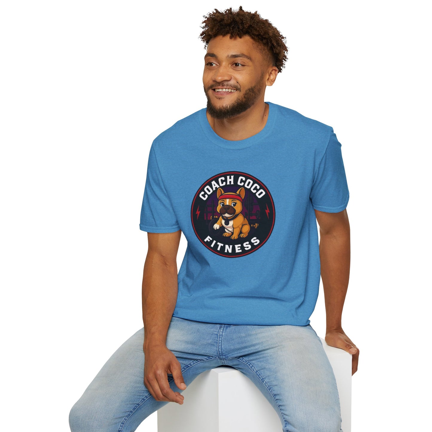 .Coach Coco Fitness Motivational T-Shirt | Fun Unisex Workout Tee | Pet Lover's Gift | Gym Apparel | Cute Fitness T-Shirt | Animal Lover Tee