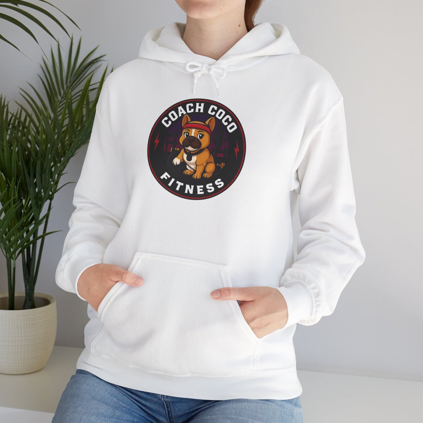 Coach Coco Fitness - Trainer's Cozy Fitness Hoodie, Workout Gear, Wellness Sweatshirt, Gym Apparel, Personalized Gift , Activewear