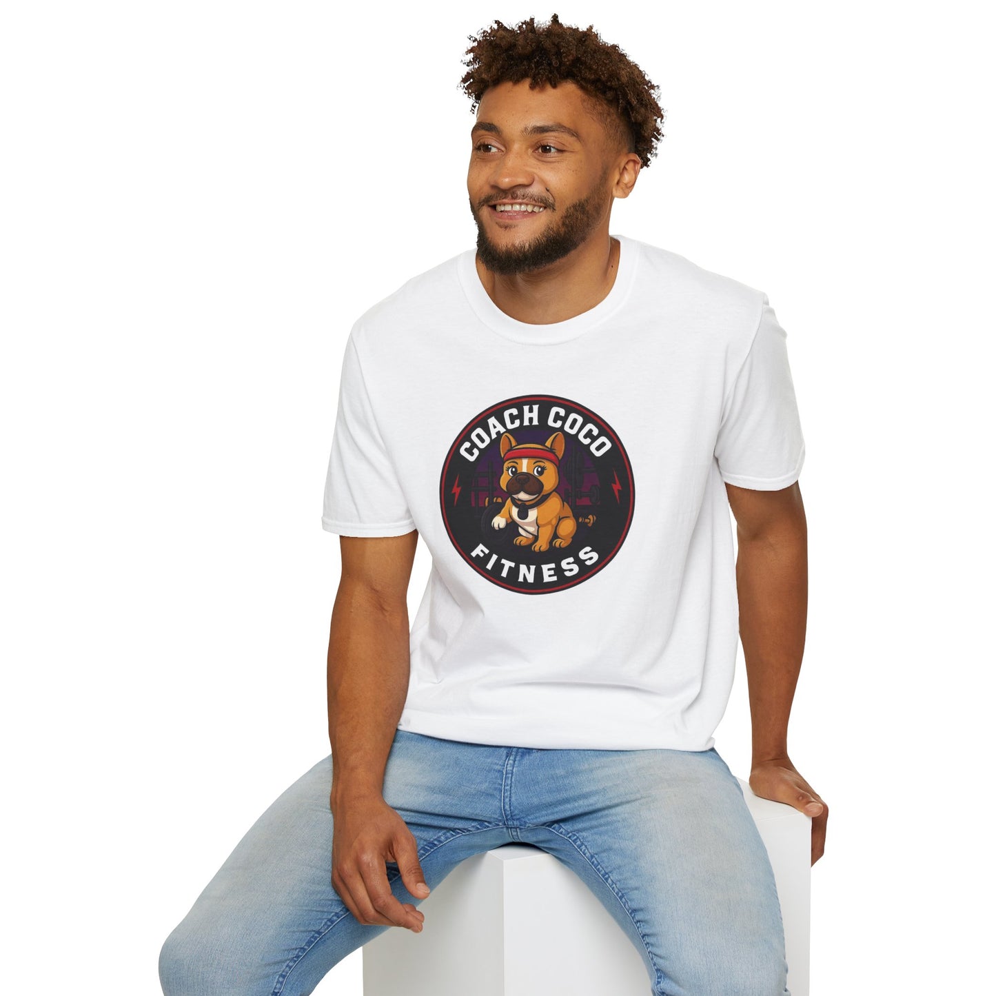 .Coach Coco Fitness Motivational T-Shirt | Fun Unisex Workout Tee | Pet Lover's Gift | Gym Apparel | Cute Fitness T-Shirt | Animal Lover Tee