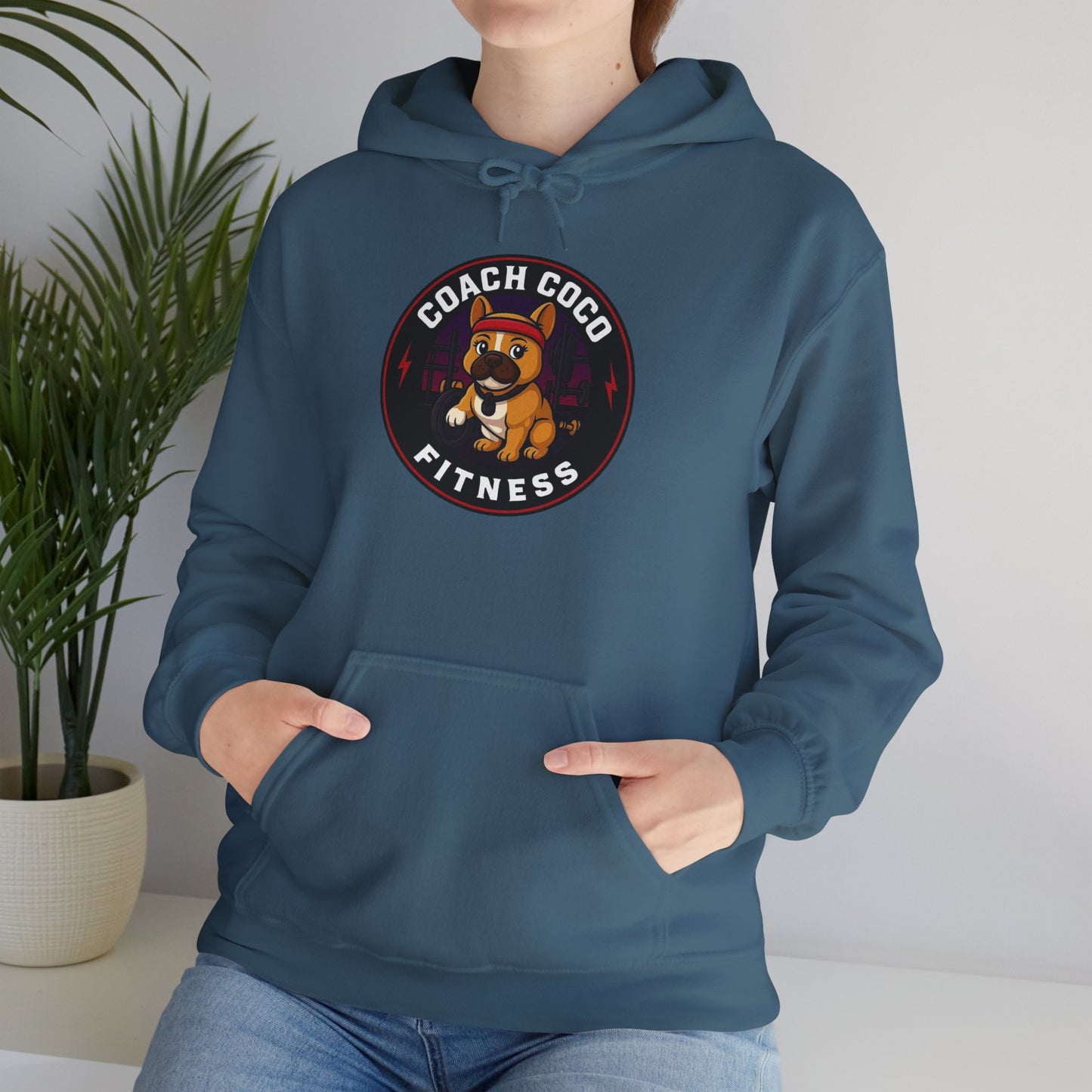 Coach Coco Fitness - Trainer's Cozy Fitness Hoodie, Workout Gear, Wellness Sweatshirt, Gym Apparel, Personalized Gift , Activewear