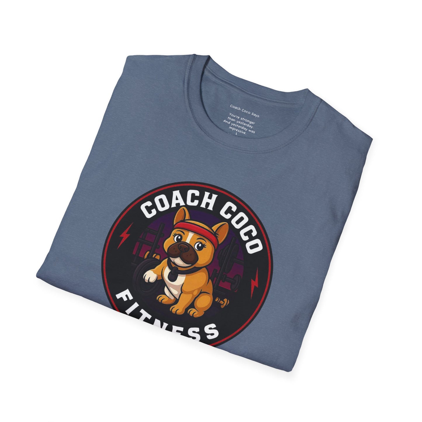 .Coach Coco Fitness Motivational T-Shirt | Fun Unisex Workout Tee | Pet Lover's Gift | Gym Apparel | Cute Fitness T-Shirt | Animal Lover Tee