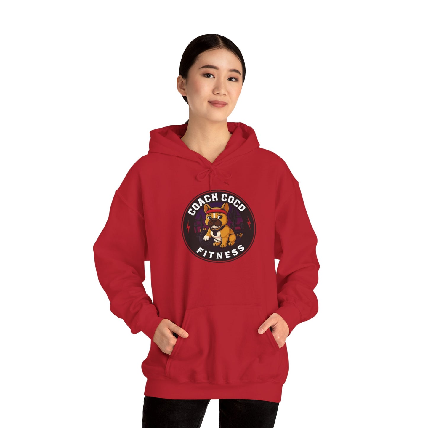 Coach Coco Fitness - Trainer's Cozy Fitness Hoodie, Workout Gear, Wellness Sweatshirt, Gym Apparel, Personalized Gift , Activewear