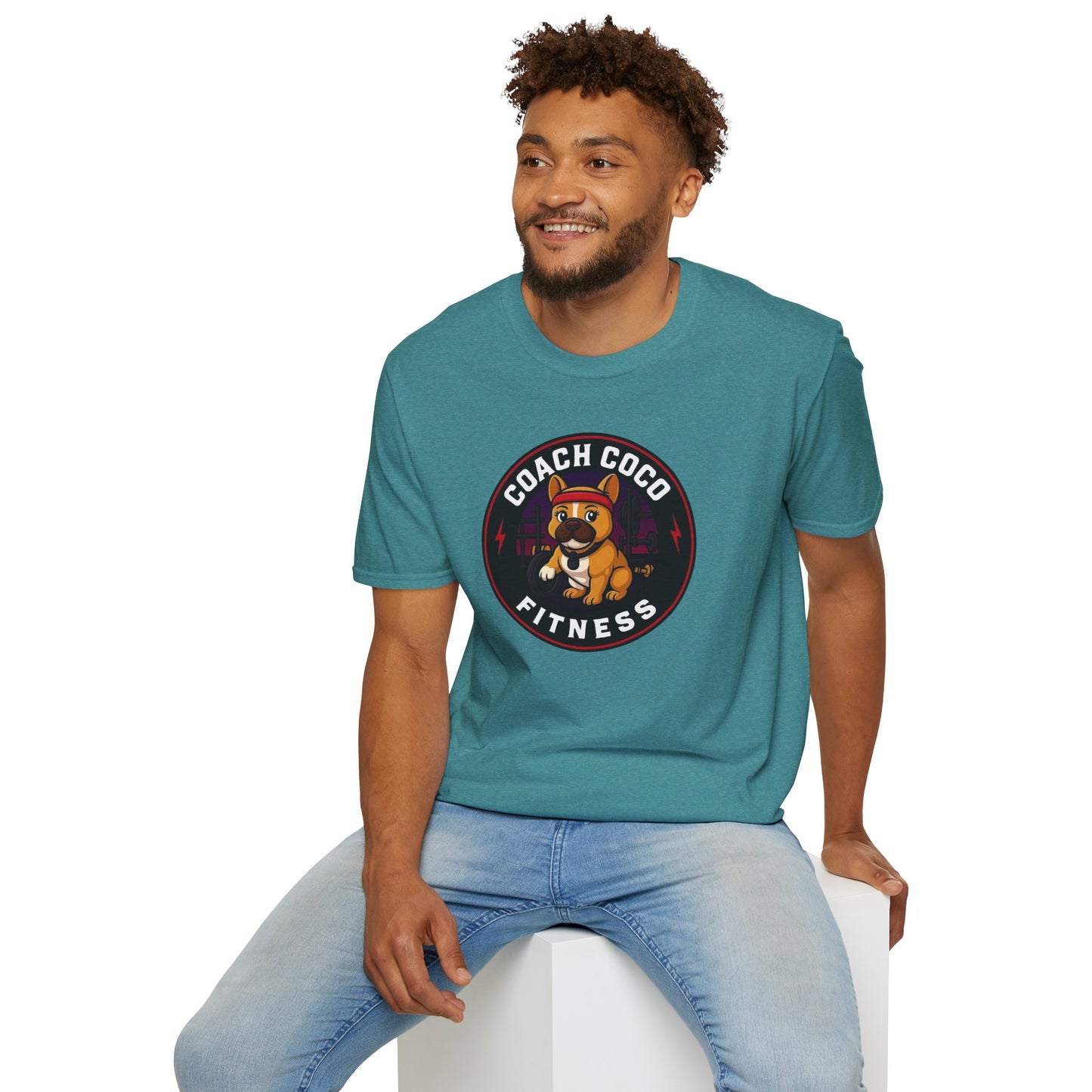 .Coach Coco Fitness Motivational T-Shirt | Fun Unisex Workout Tee | Pet Lover's Gift | Gym Apparel | Cute Fitness T-Shirt | Animal Lover Tee