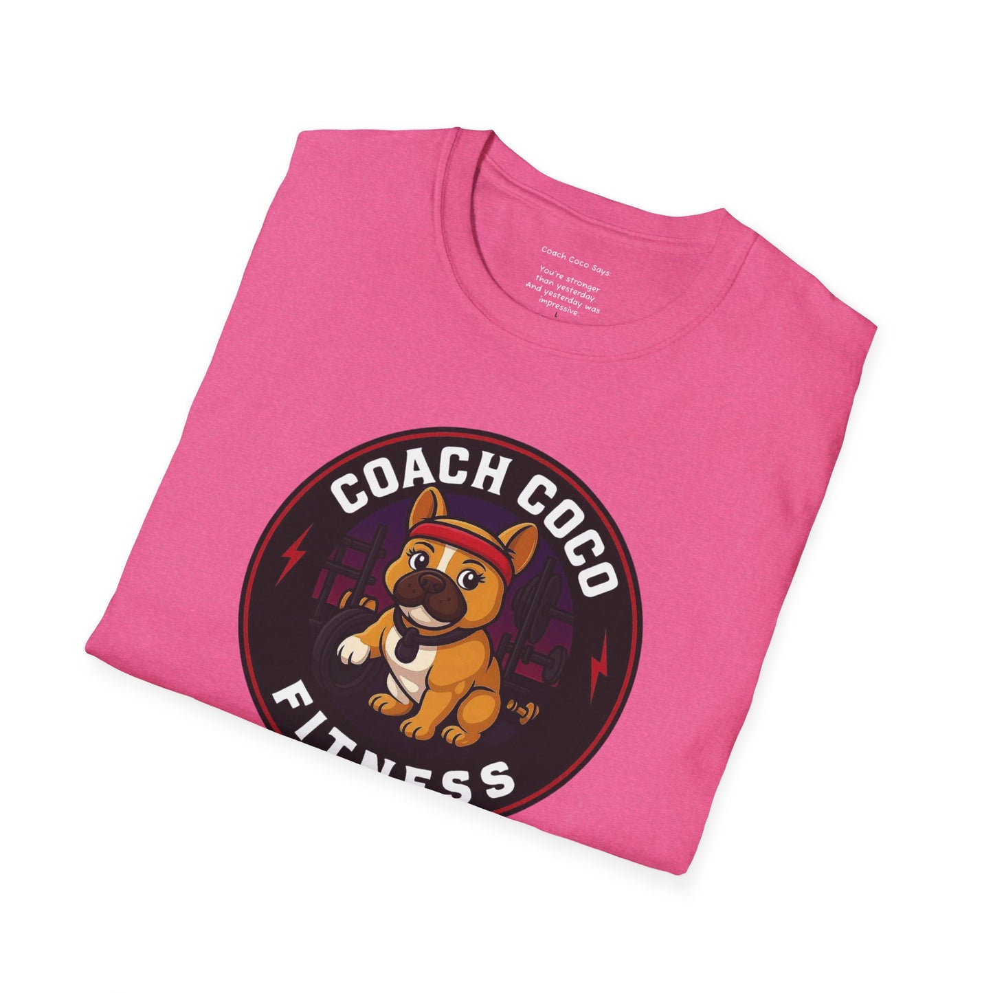 .Coach Coco Fitness Motivational T-Shirt | Fun Unisex Workout Tee | Pet Lover's Gift | Gym Apparel | Cute Fitness T-Shirt | Animal Lover Tee