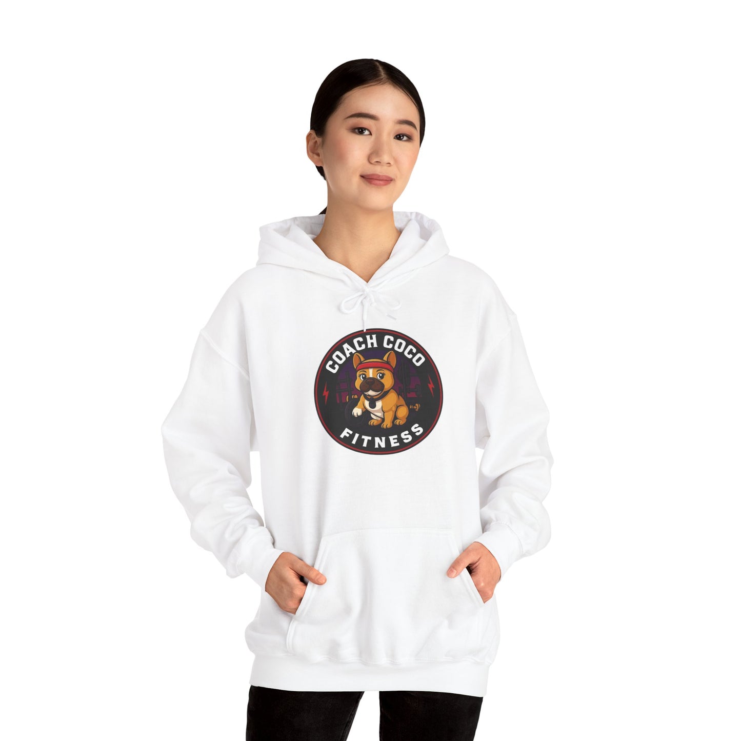 Coach Coco Fitness - Trainer's Cozy Fitness Hoodie, Workout Gear, Wellness Sweatshirt, Gym Apparel, Personalized Gift , Activewear