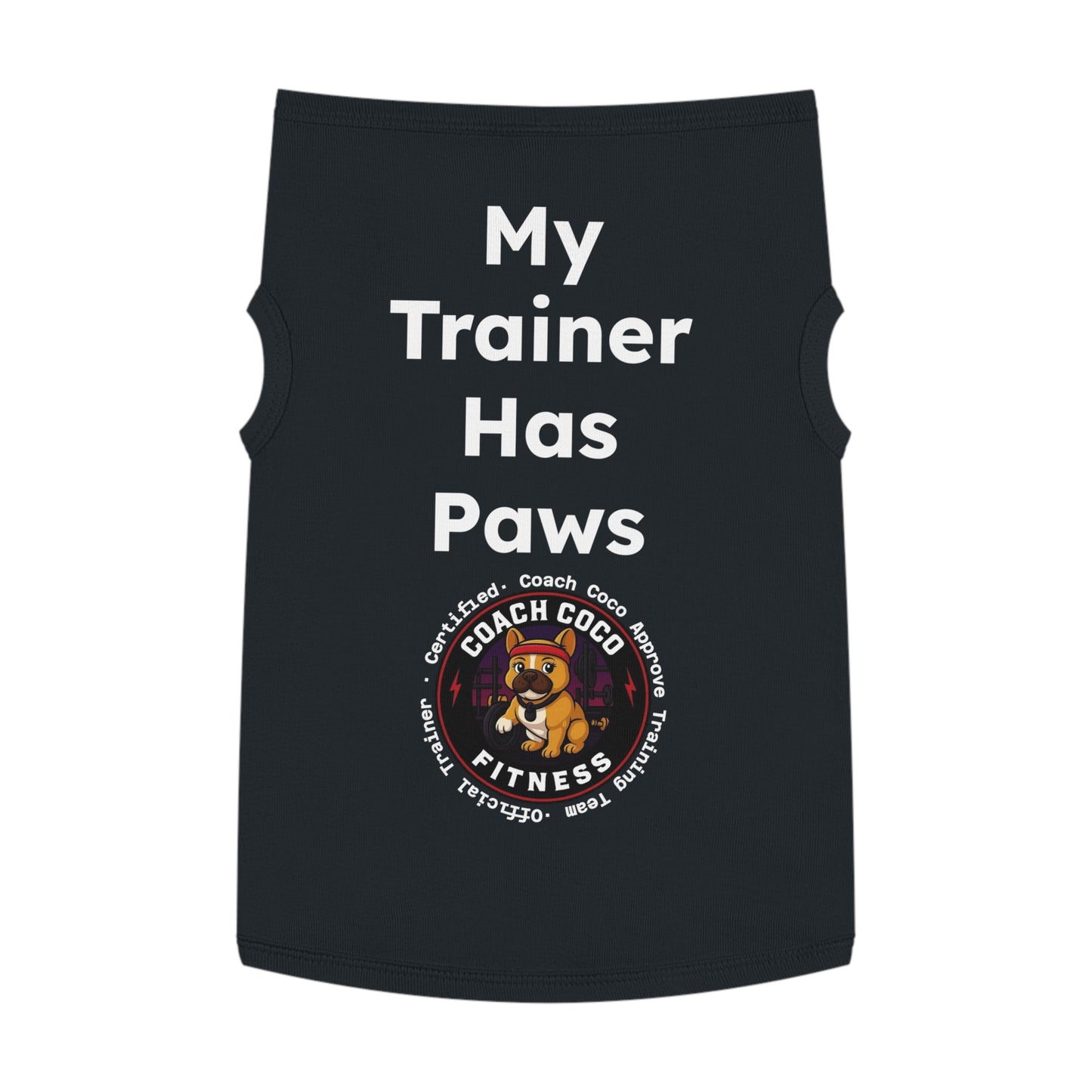 Coach Coco Fitness, Fitness Dog Tank Top, Cute Pet Apparel, Active Dog Clothing, Gym Wear for Dogs, Personalized Pet Gift