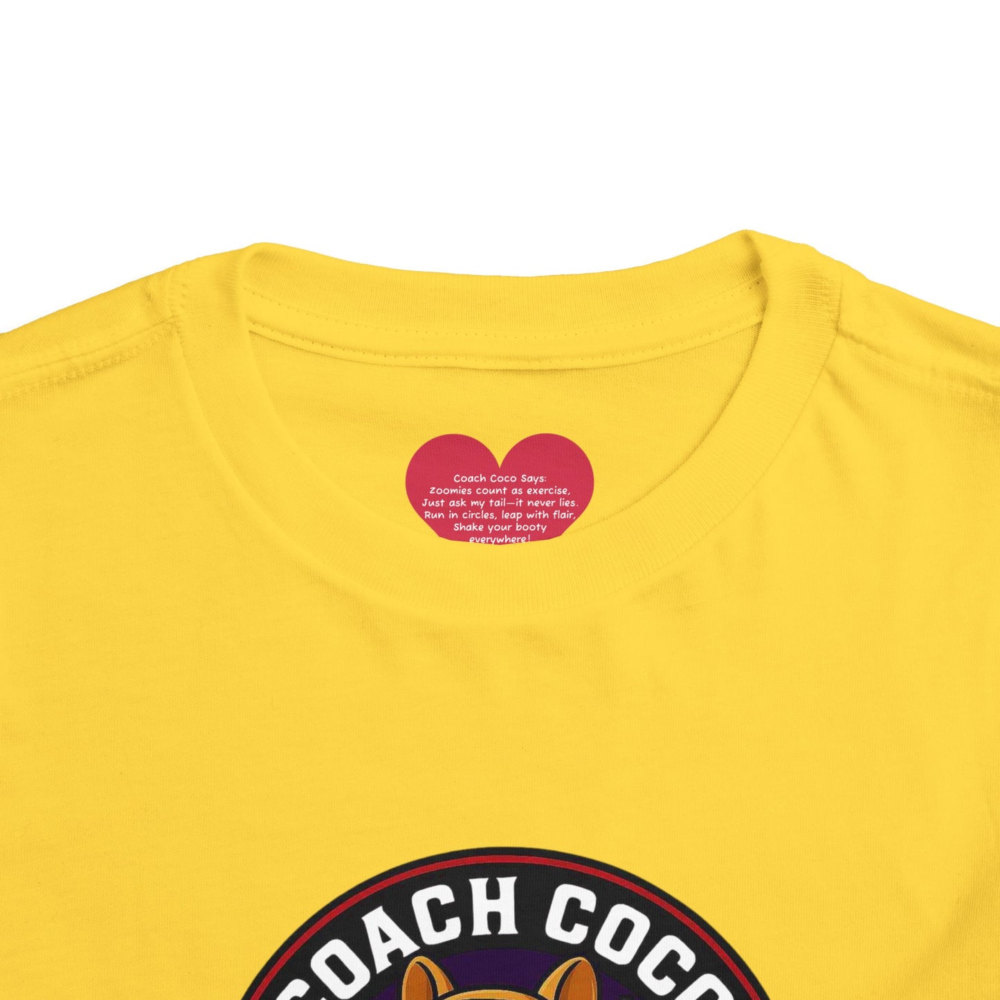 Coach Coco Fitness - Cool Coach Frenchie Toddler Tee, Fun Kids Shirt, Birthday Gift, Activewear for Toddlers, Dog Lover Apparel, Fitness Humor Top