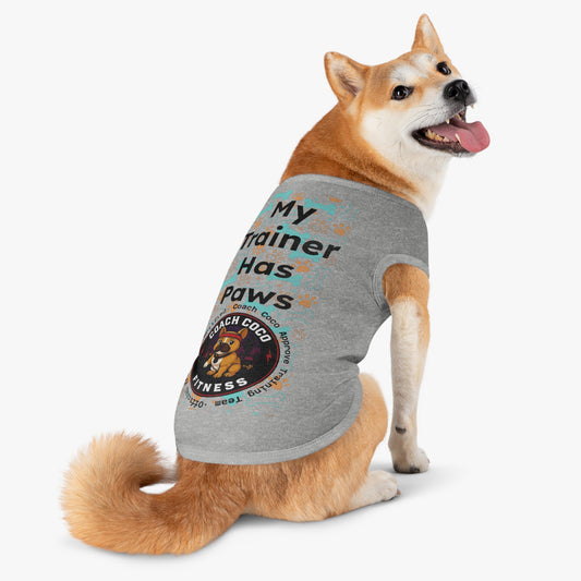 Coach Coco Fitness Pet Tank Top for Active Dogs, Funny Dog Clothes, Gifts for Dog Lovers, Summer Pet Apparel, Exercise Outfit